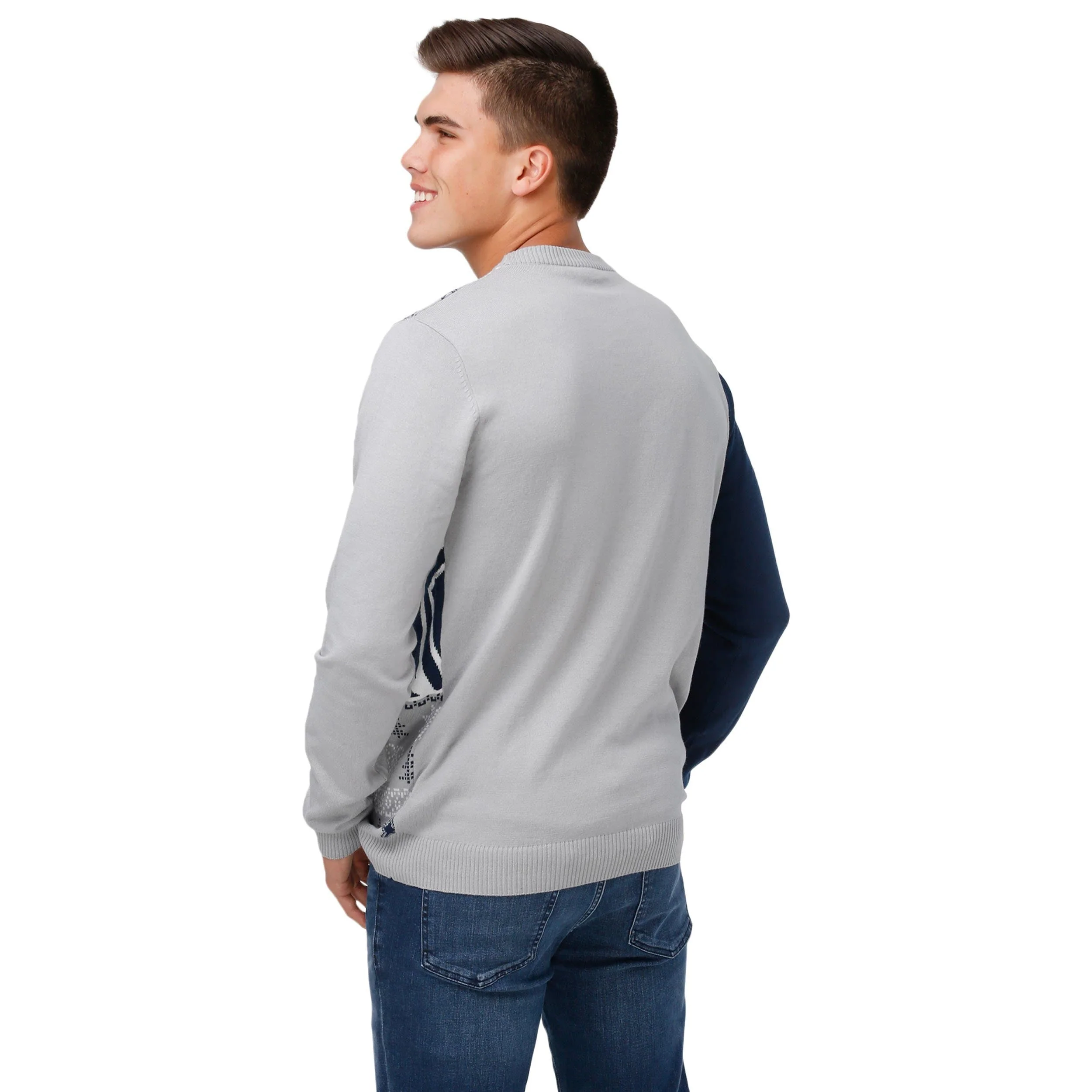 Dallas Cowboys NFL Mens Busy Block Snowfall Sweater - Image 3