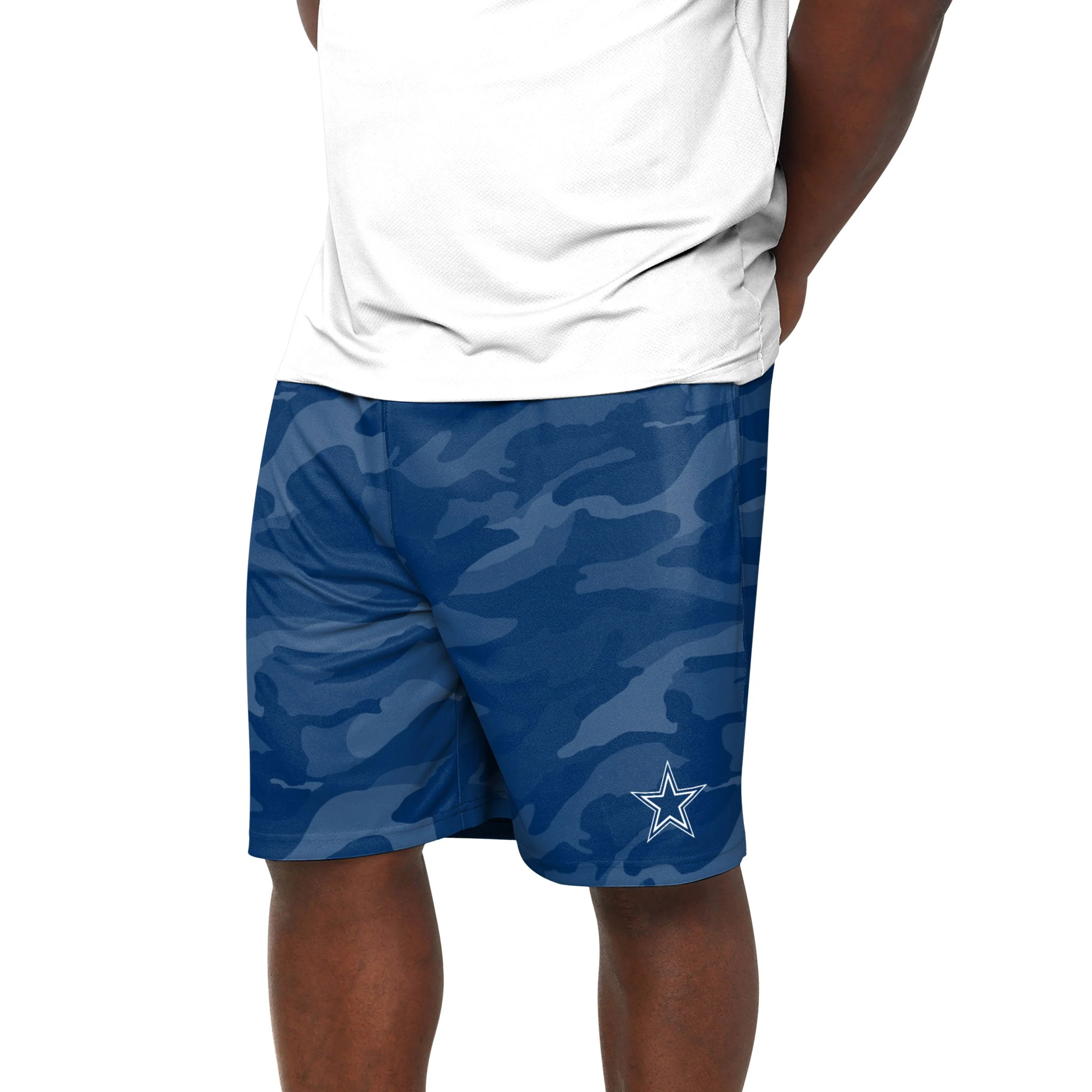 Dallas Cowboys NFL Mens Cool Camo Training Shorts - Image 2