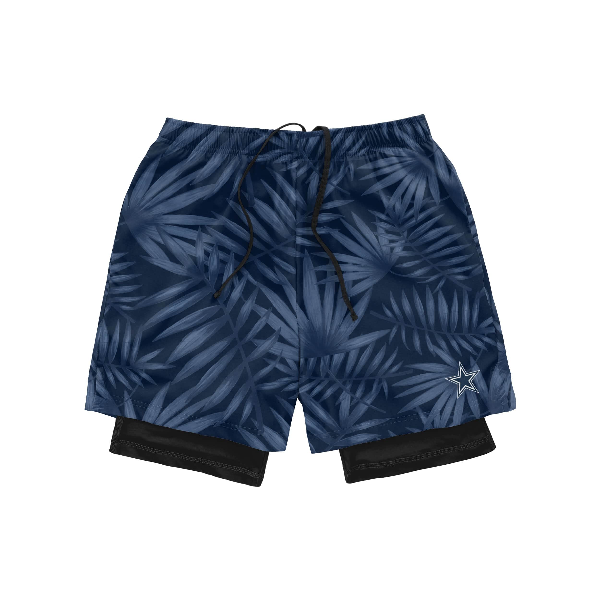 Dallas Cowboys NFL Mens Floral Black Liner Shorts - Image 4