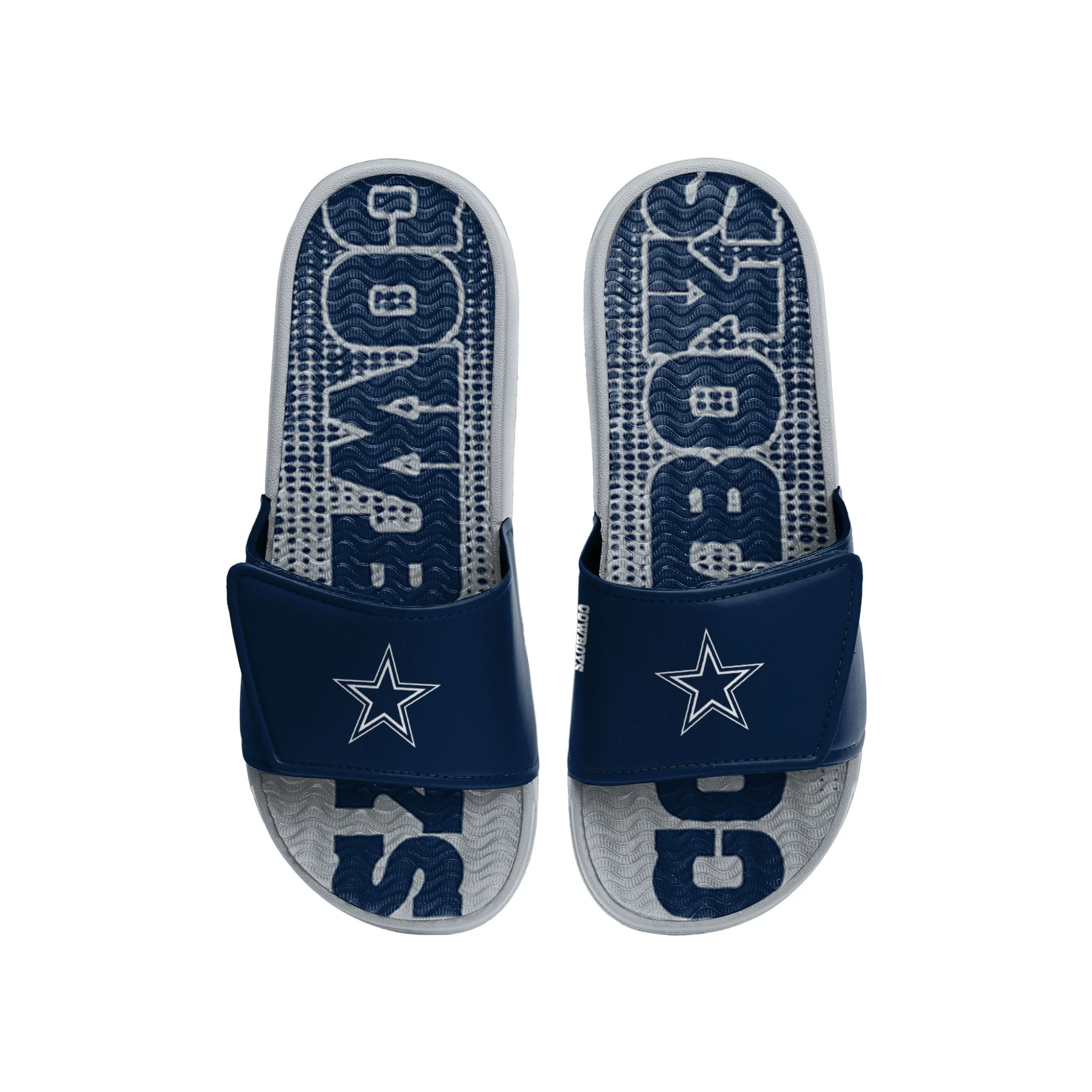 Dallas Cowboys NFL Mens Gradient Wordmark Gel Slide - Image 2