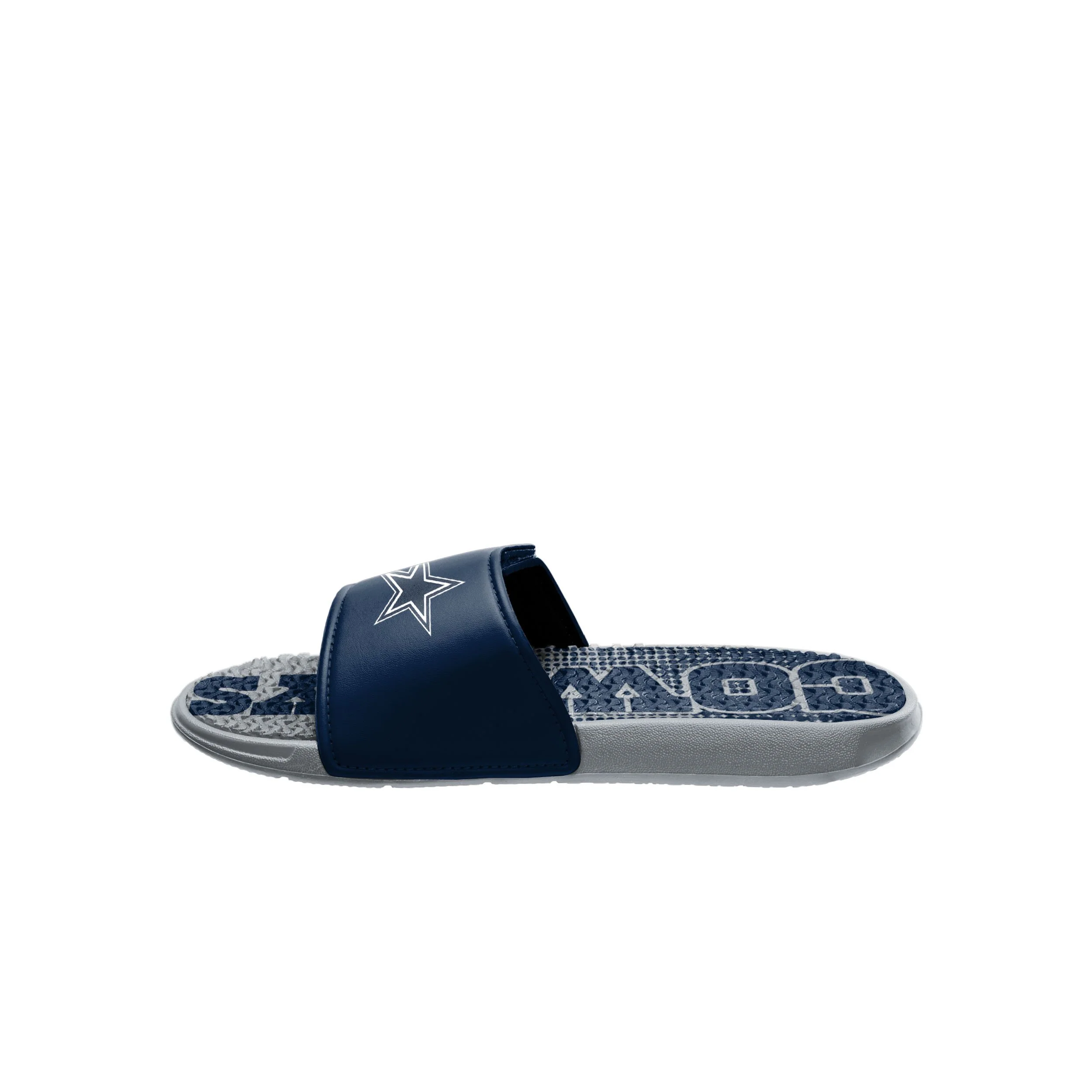 Dallas Cowboys NFL Mens Gradient Wordmark Gel Slide - Image 4