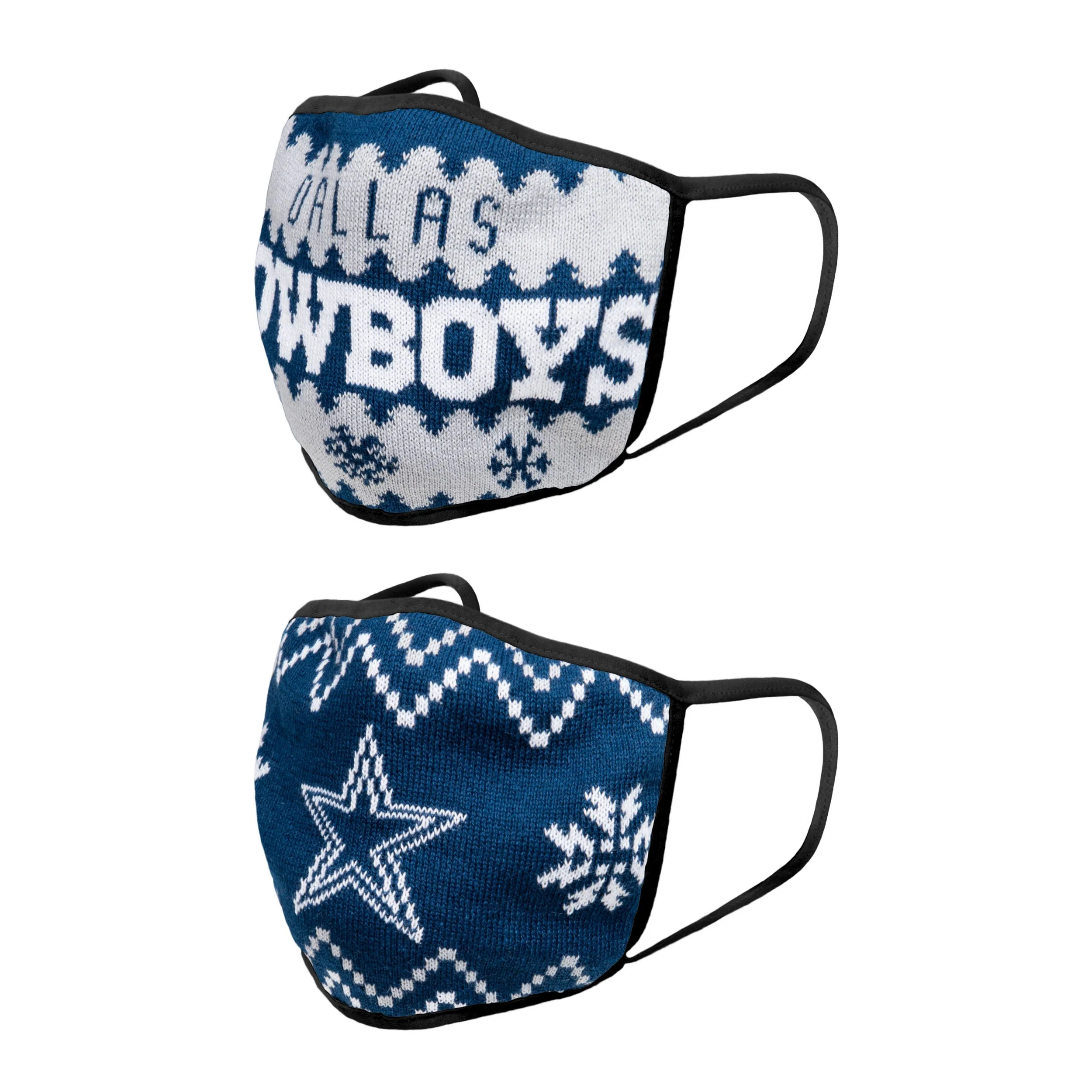 Dallas Cowboys NFL Mens Knit 2 Pack Face Cover - Image 2