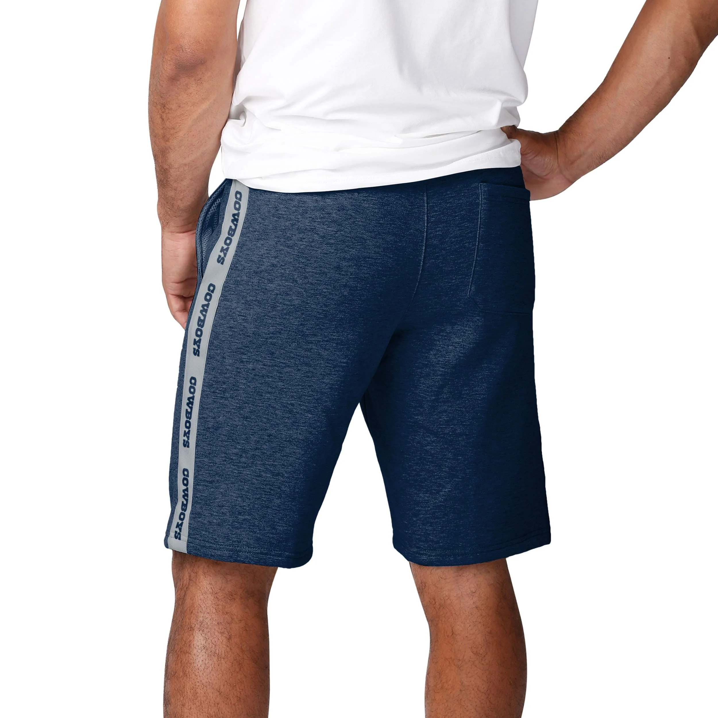 Dallas Cowboys NFL Mens Lazy Lounge Fleece Shorts - Image 2