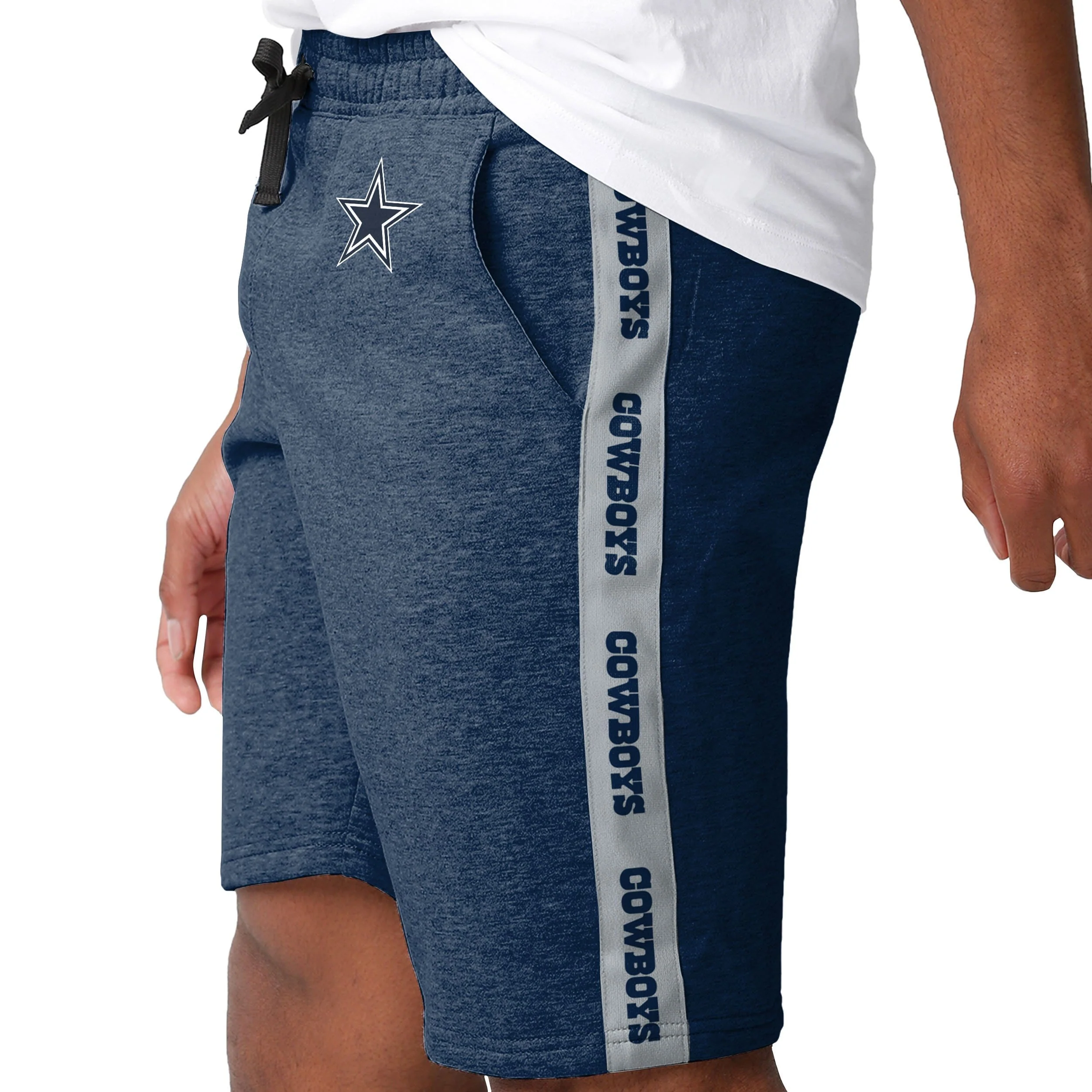 Dallas Cowboys NFL Mens Lazy Lounge Fleece Shorts - Image 3