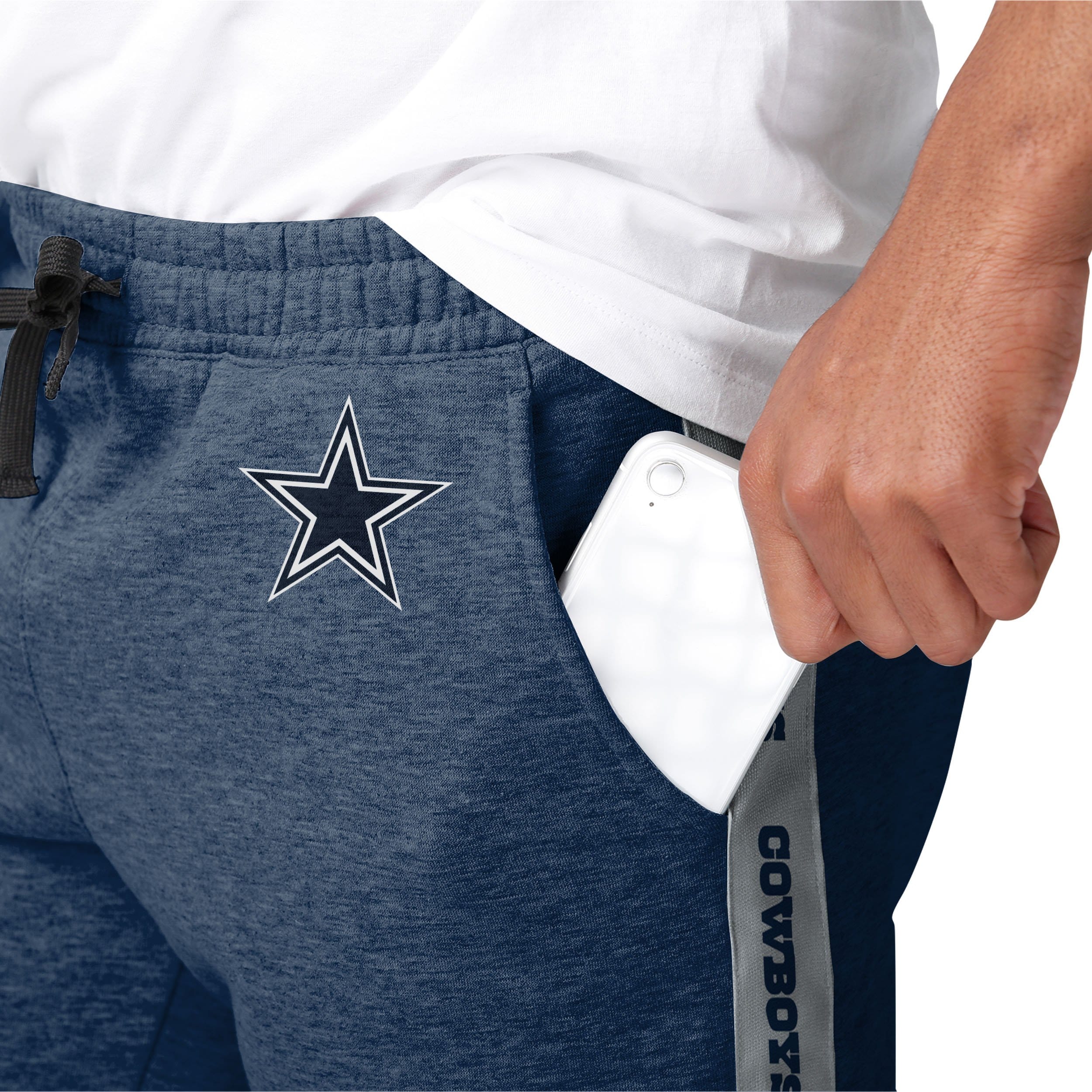 Dallas Cowboys NFL Mens Lazy Lounge Fleece Shorts - Image 4
