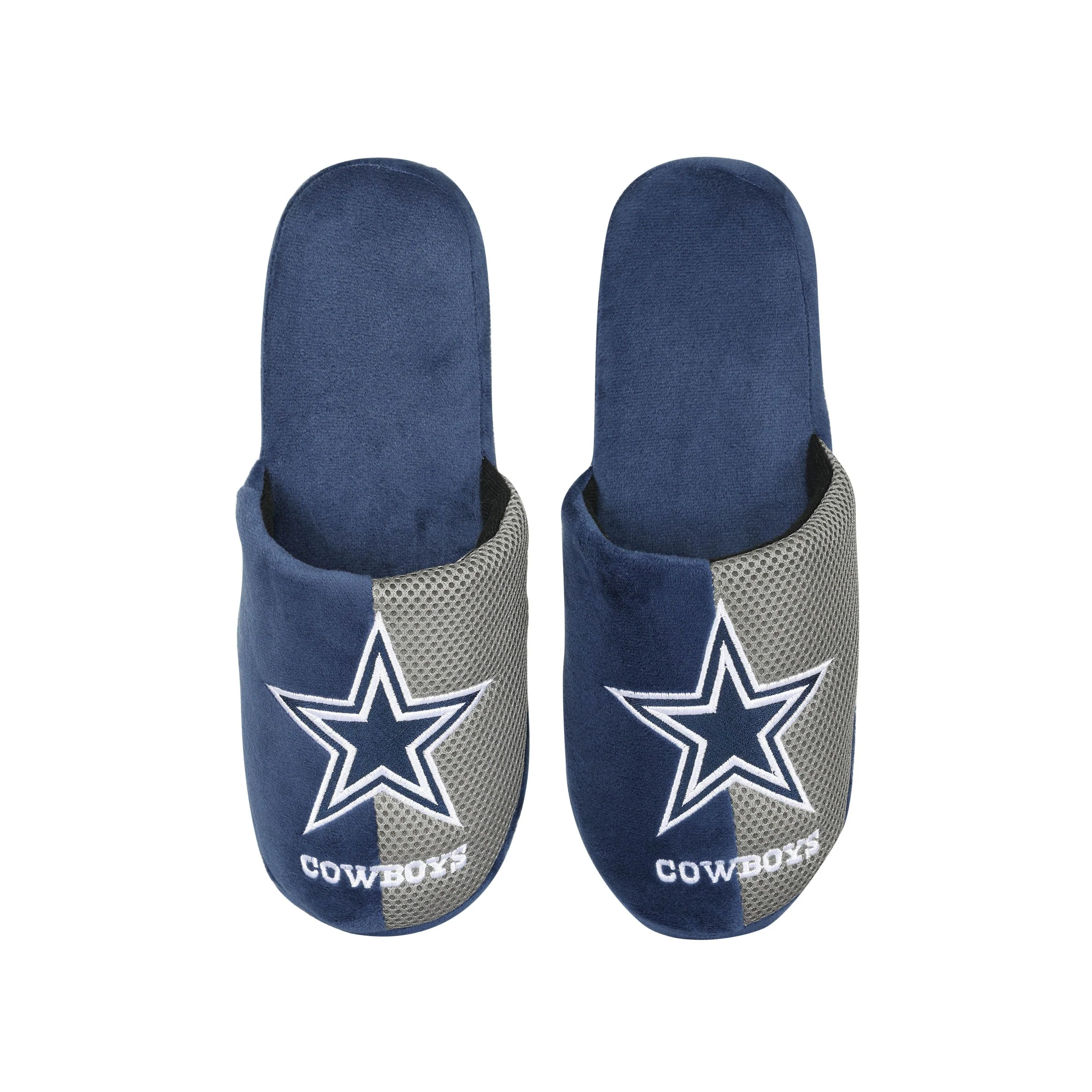 Dallas Cowboys NFL Mens Logo Staycation Slippers - Image 4