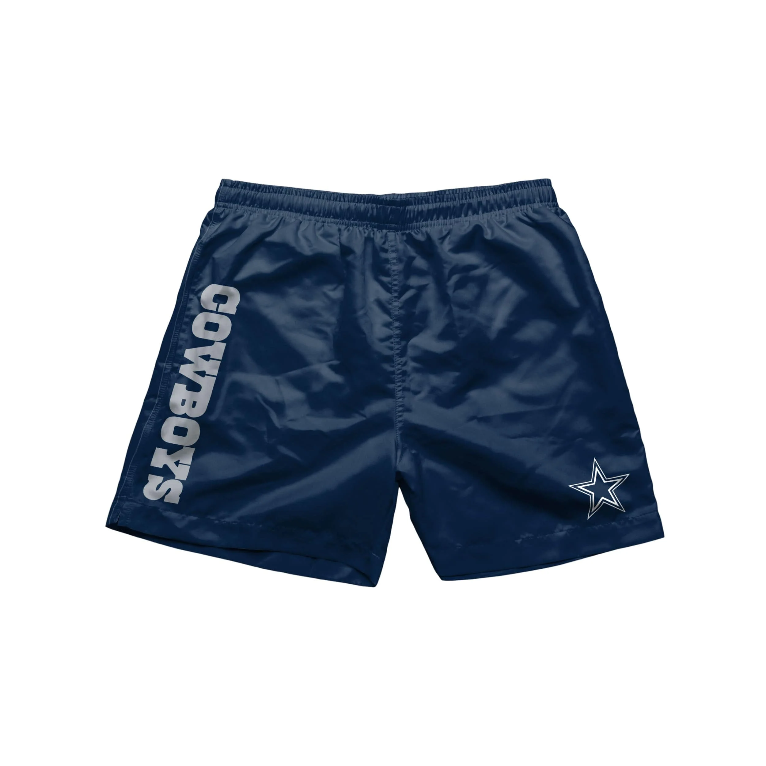 Dallas Cowboys NFL Mens Solid Wordmark 5.5" Swimming Trunks - Image 4