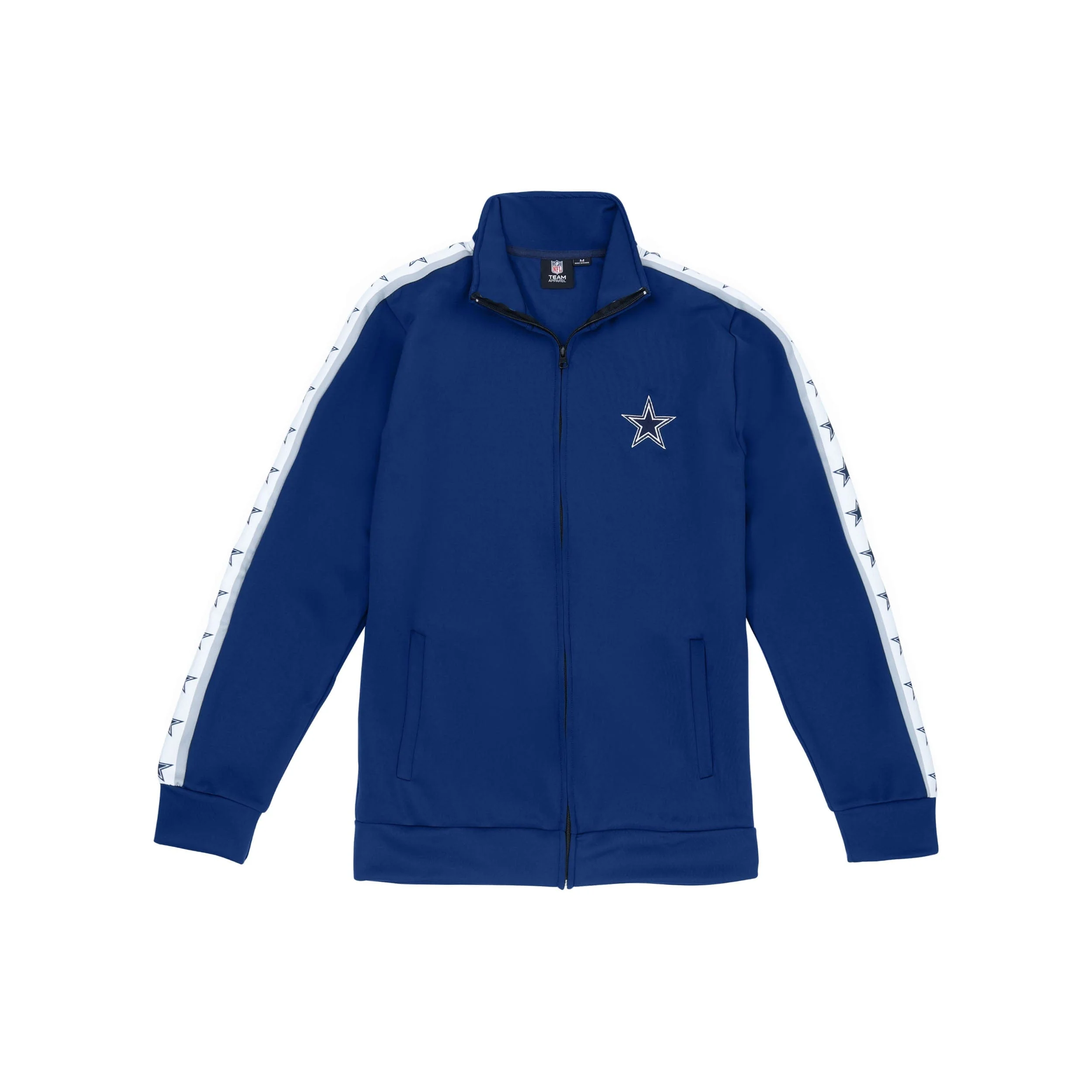Dallas Cowboys NFL Mens Stripe Logo Track Jacket - Image 6