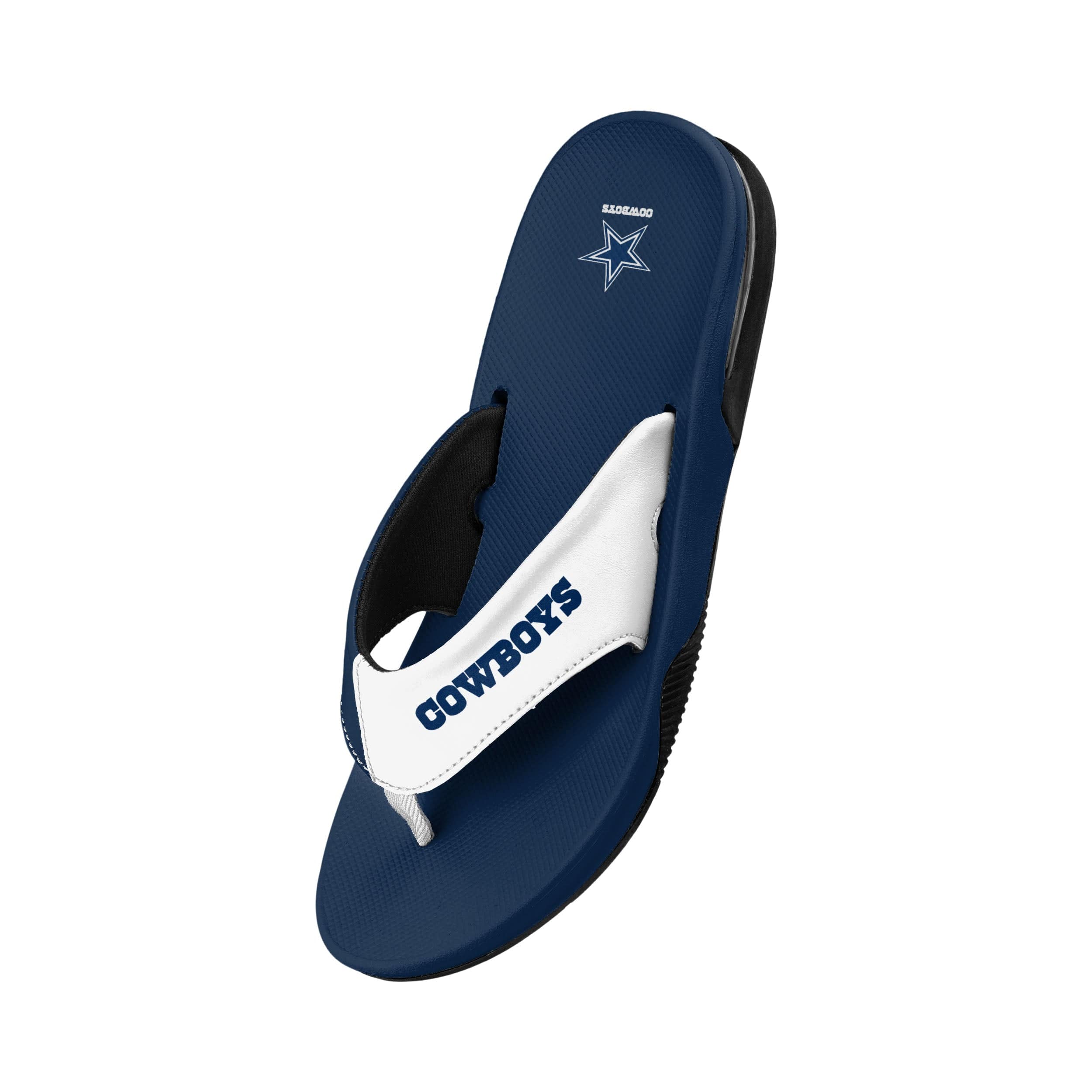 Dallas Cowboys NFL Mens Team Color Contour Flip Flops - Image 3