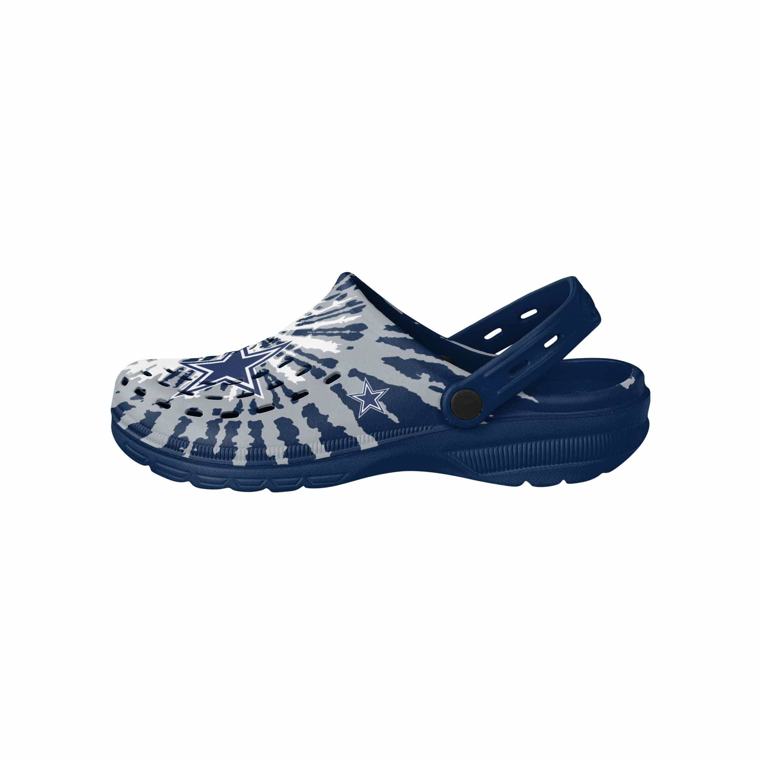Dallas Cowboys NFL Mens Tie-Dye Clog With Strap - Image 2