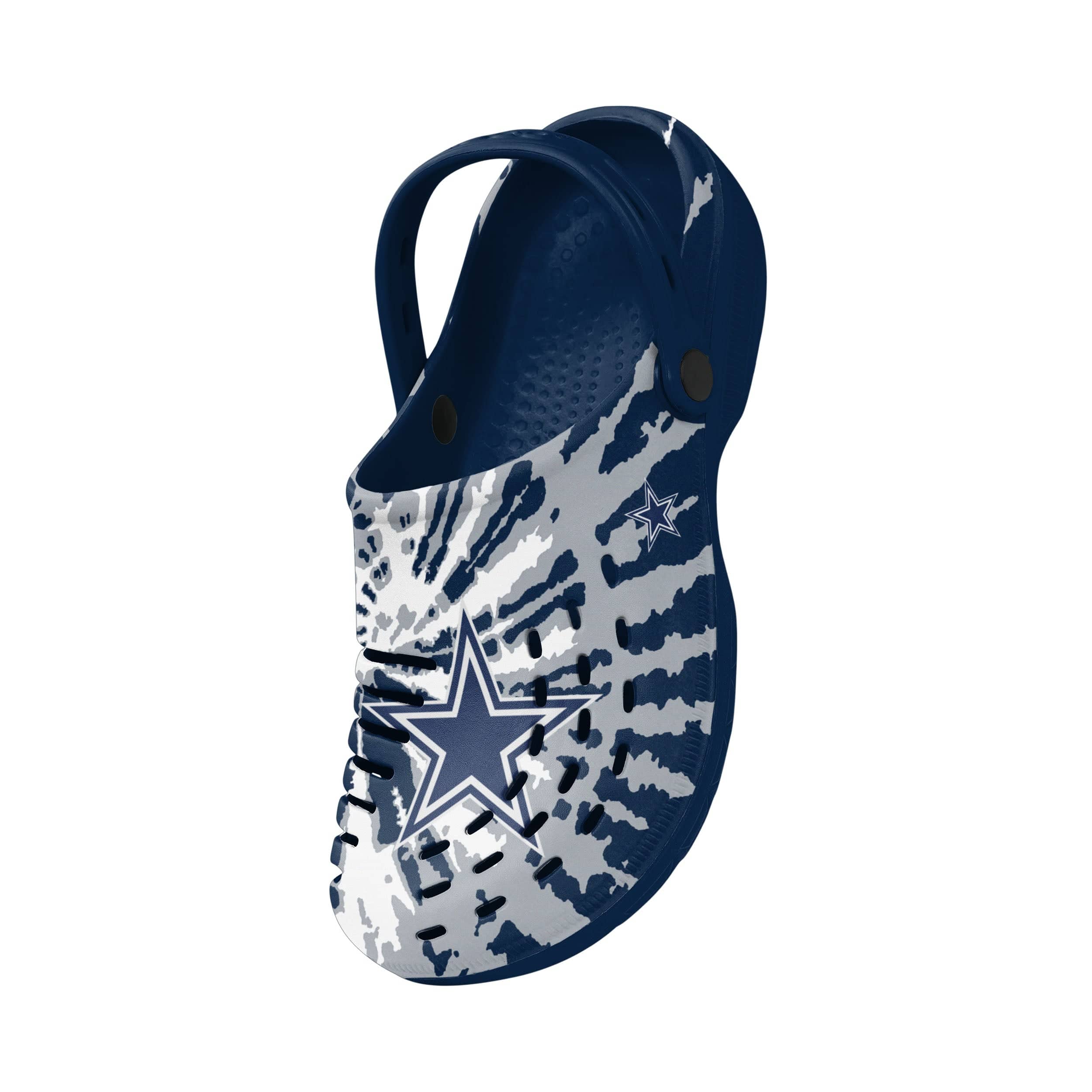 Dallas Cowboys NFL Mens Tie-Dye Clog With Strap - Image 3