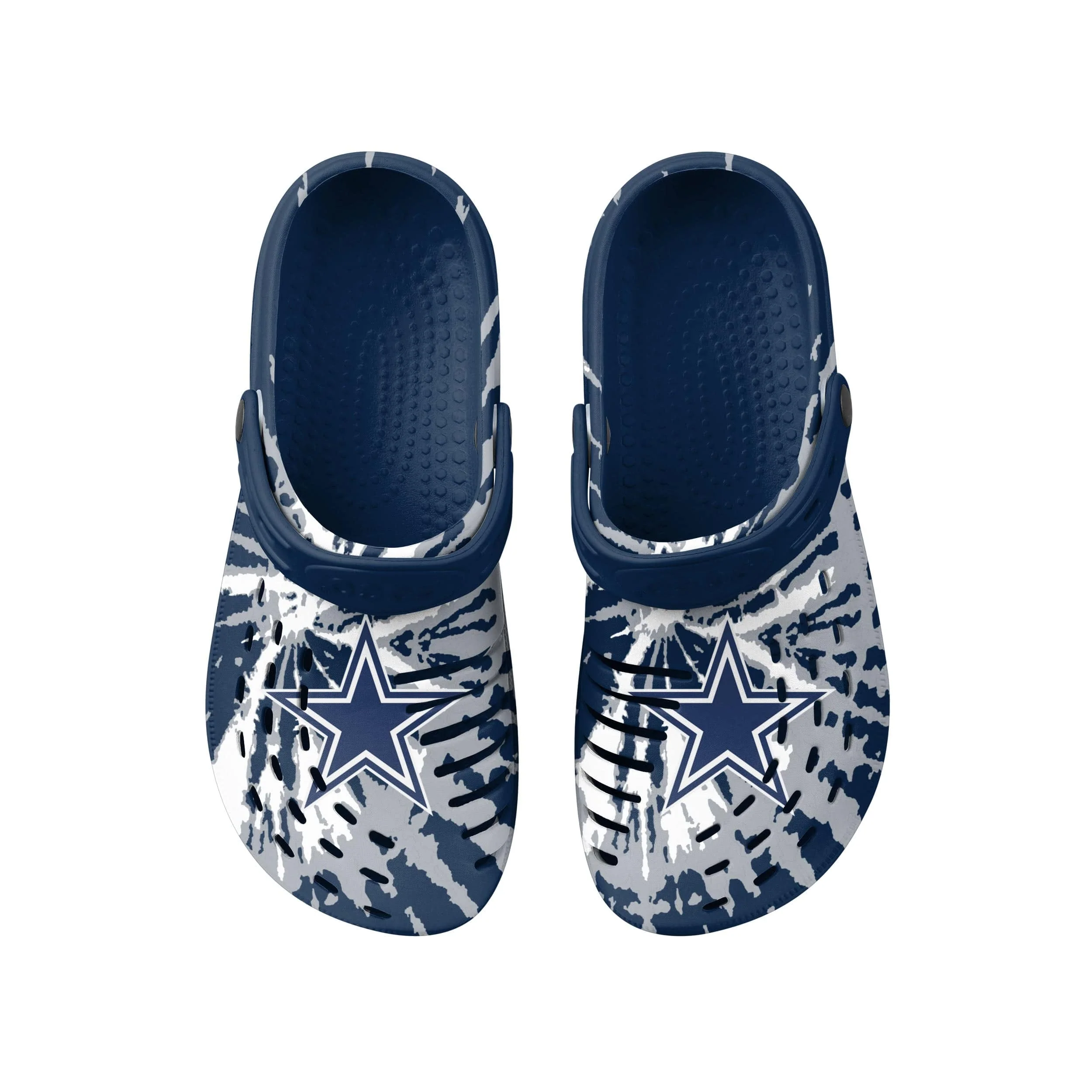 Dallas Cowboys NFL Mens Tie-Dye Clog With Strap - Image 4