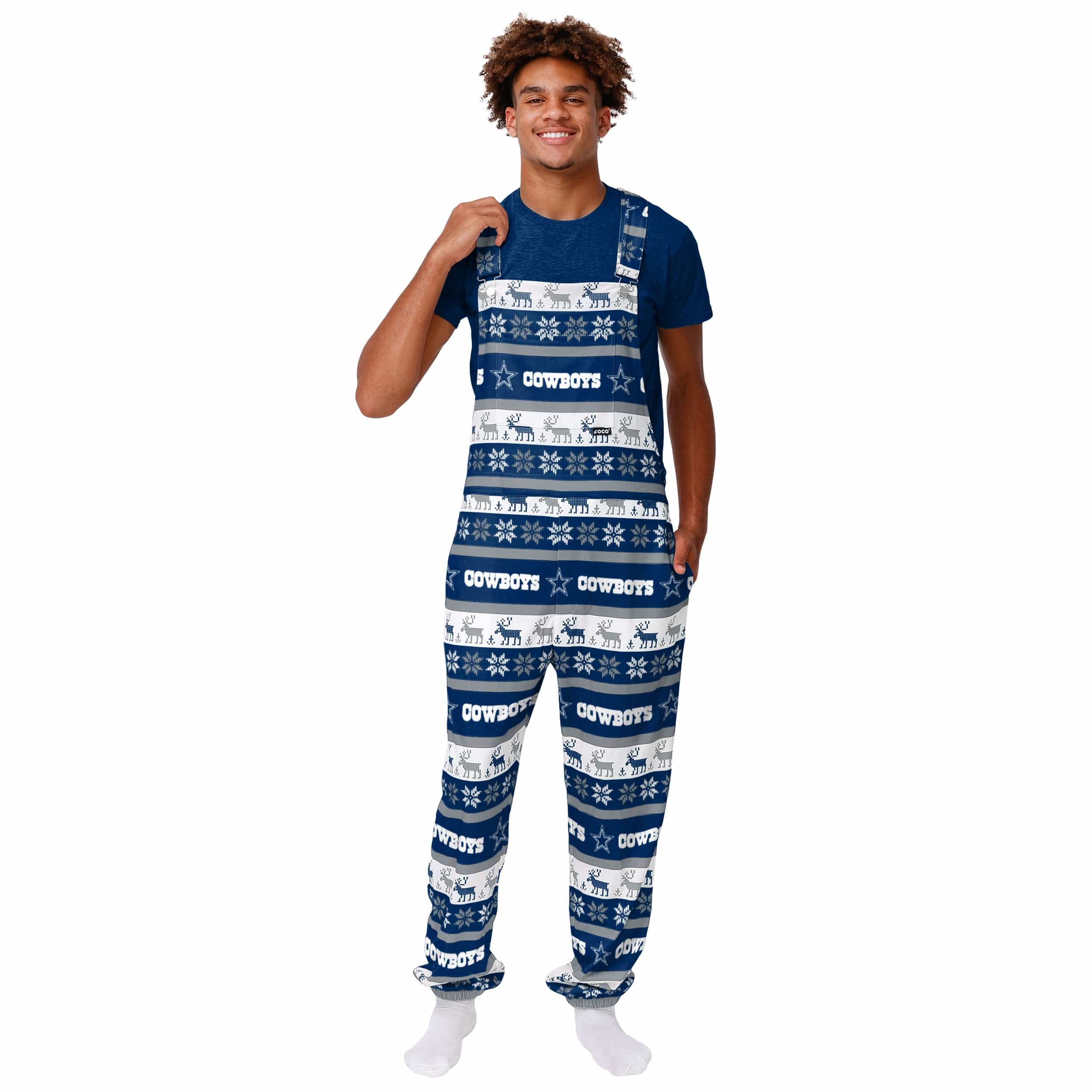 Dallas Cowboys NFL Mens Ugly Home Gating Bib Overalls