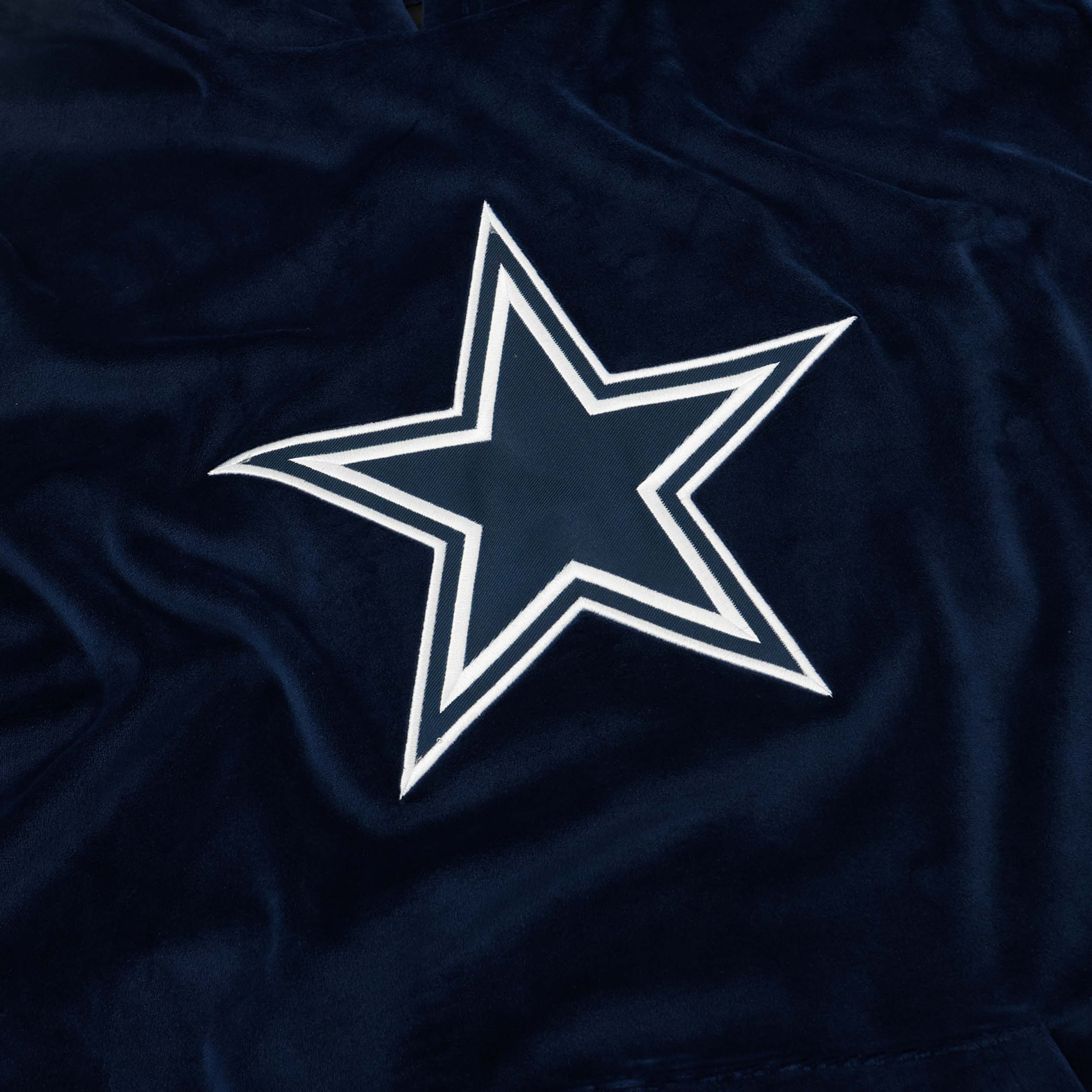 Dallas Cowboys NFL Mens Velour Hooded Sweatshirt - Image 4