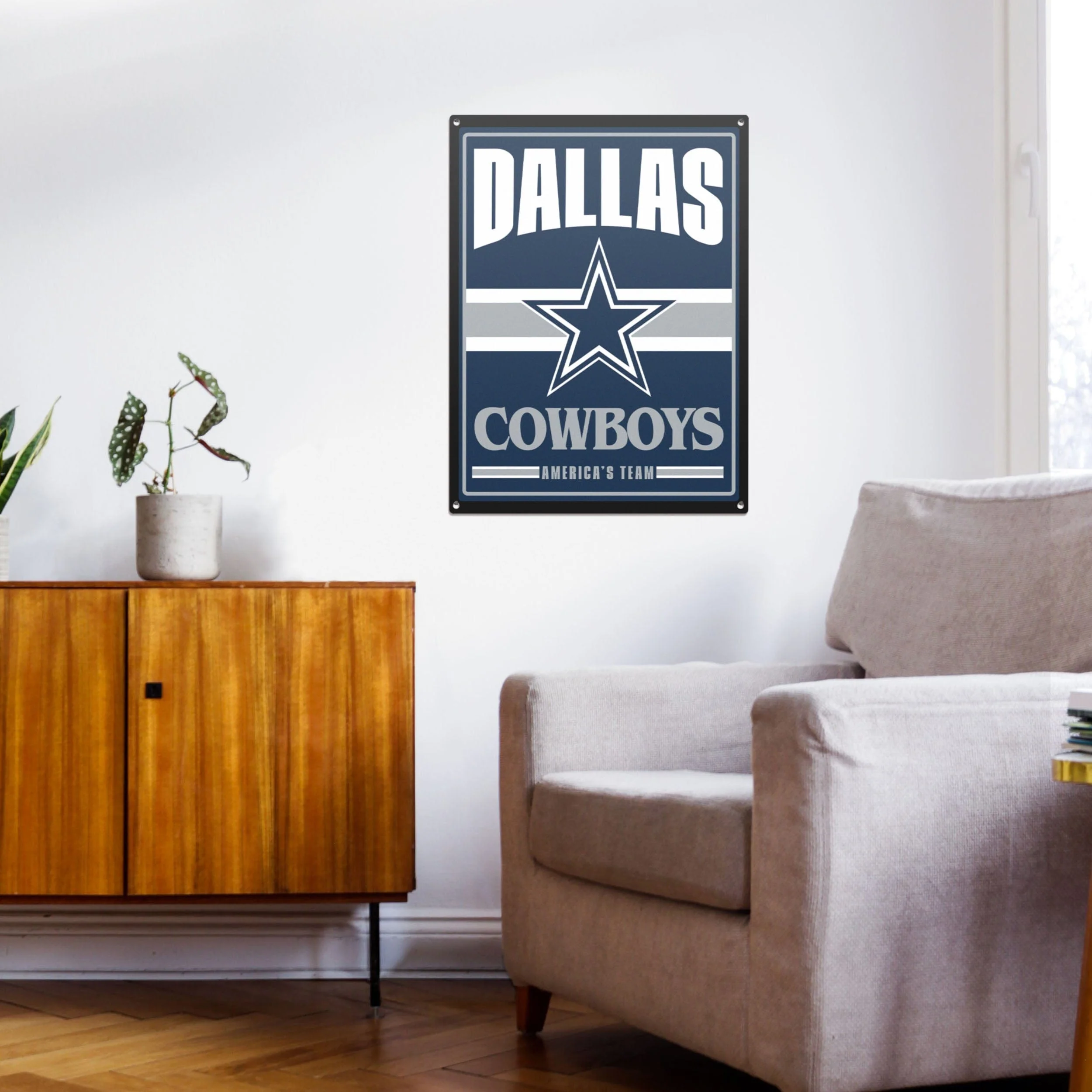 Dallas Cowboys NFL Metal Tacker Wall Sign - Image 3