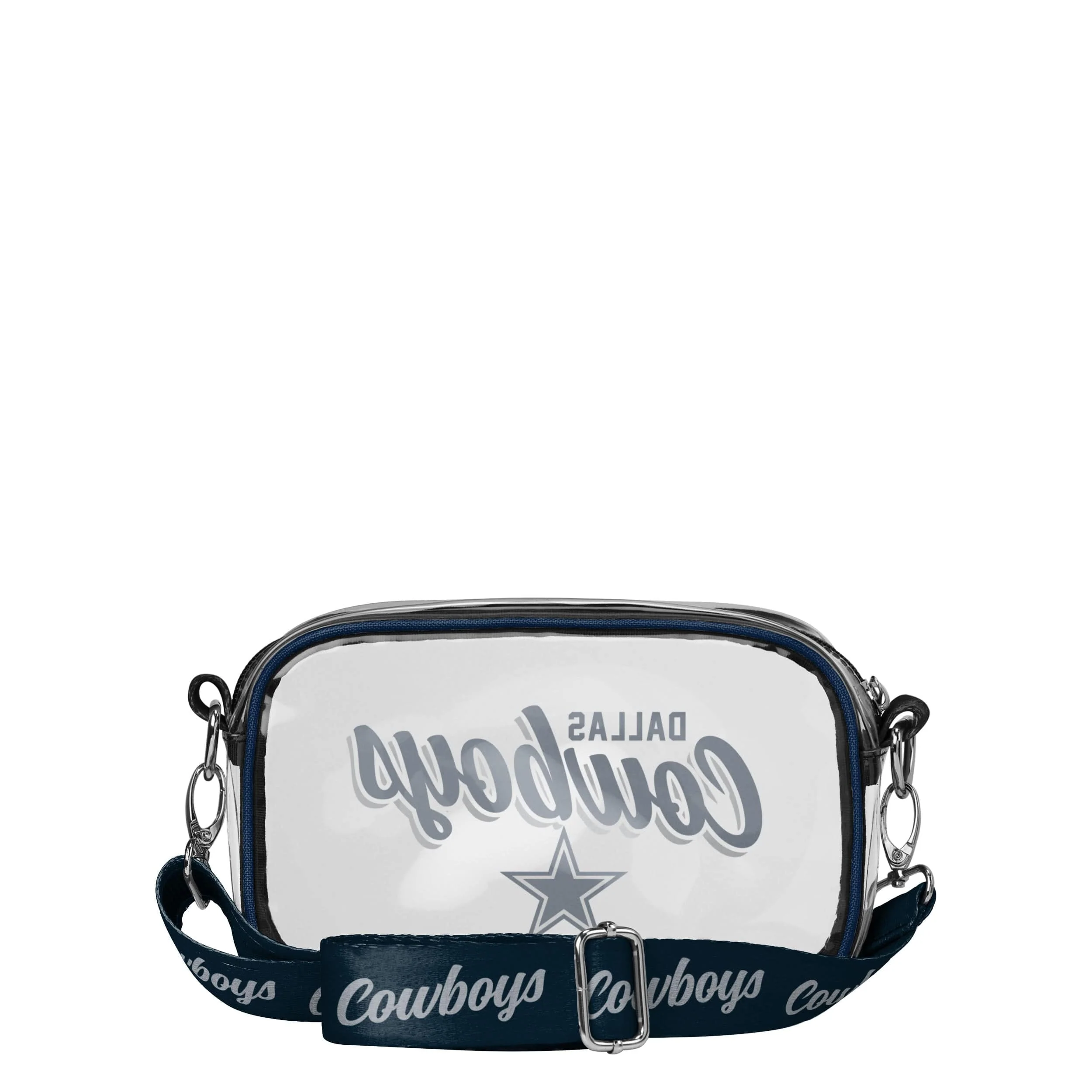 Dallas Cowboys NFL Monty Script Clear Crossbody Bag - Image 5