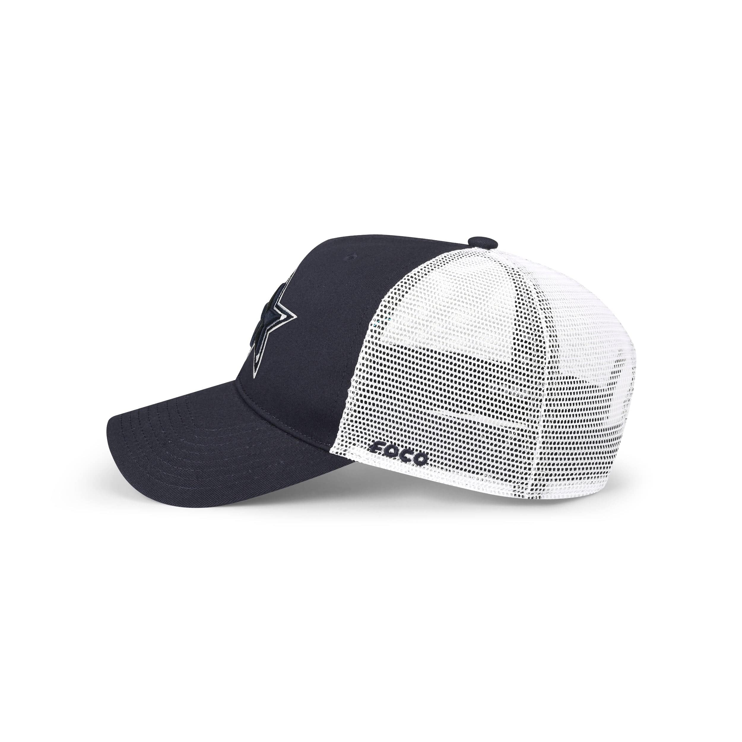 Dallas Cowboys NFL Navy Primary Logo Trucker RF Cap - Image 2