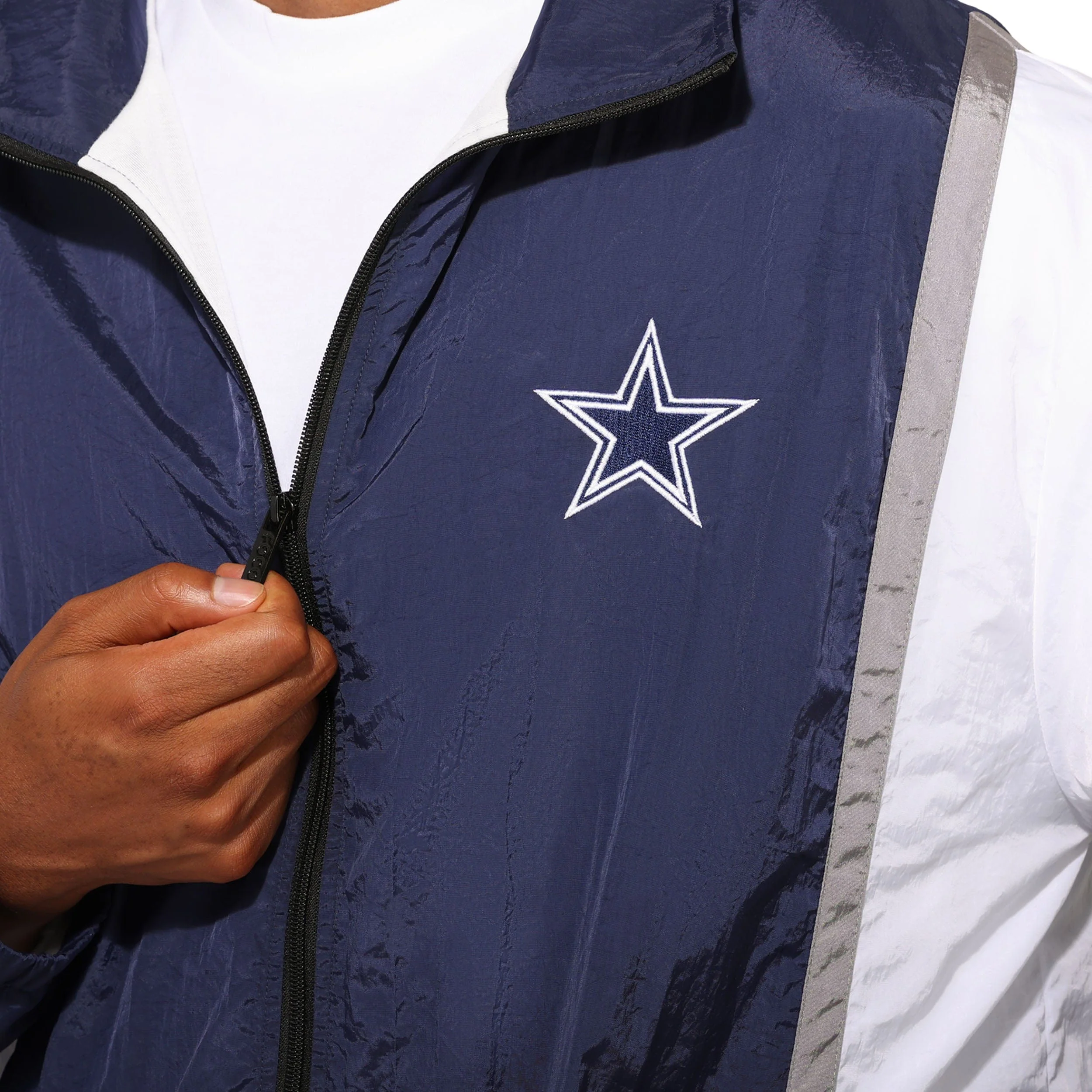 Dallas Cowboys NFL Nylon Crinkle Gameday Jacket - Image 3