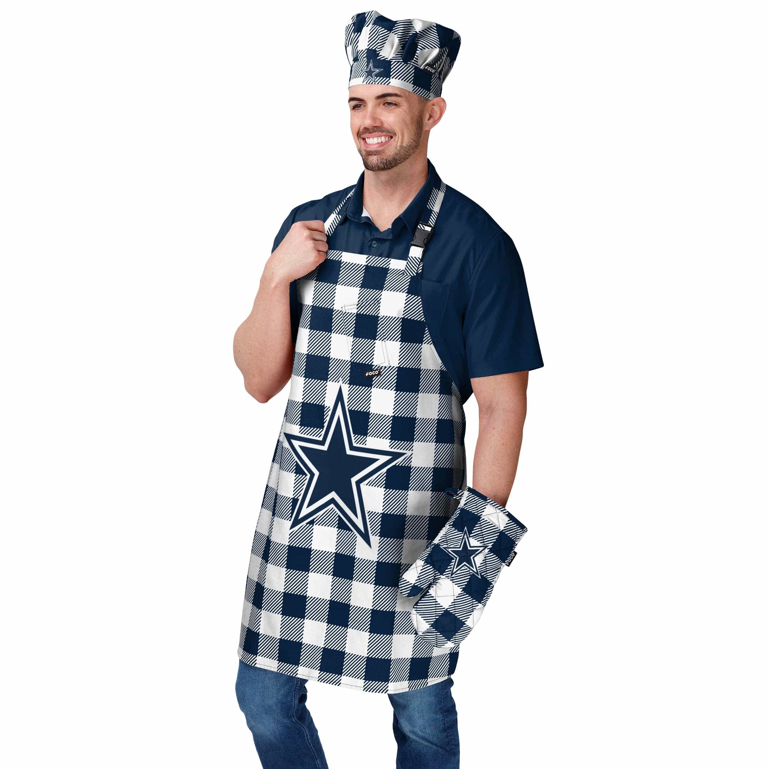 Dallas Cowboys NFL Plaid Apron - Image 2