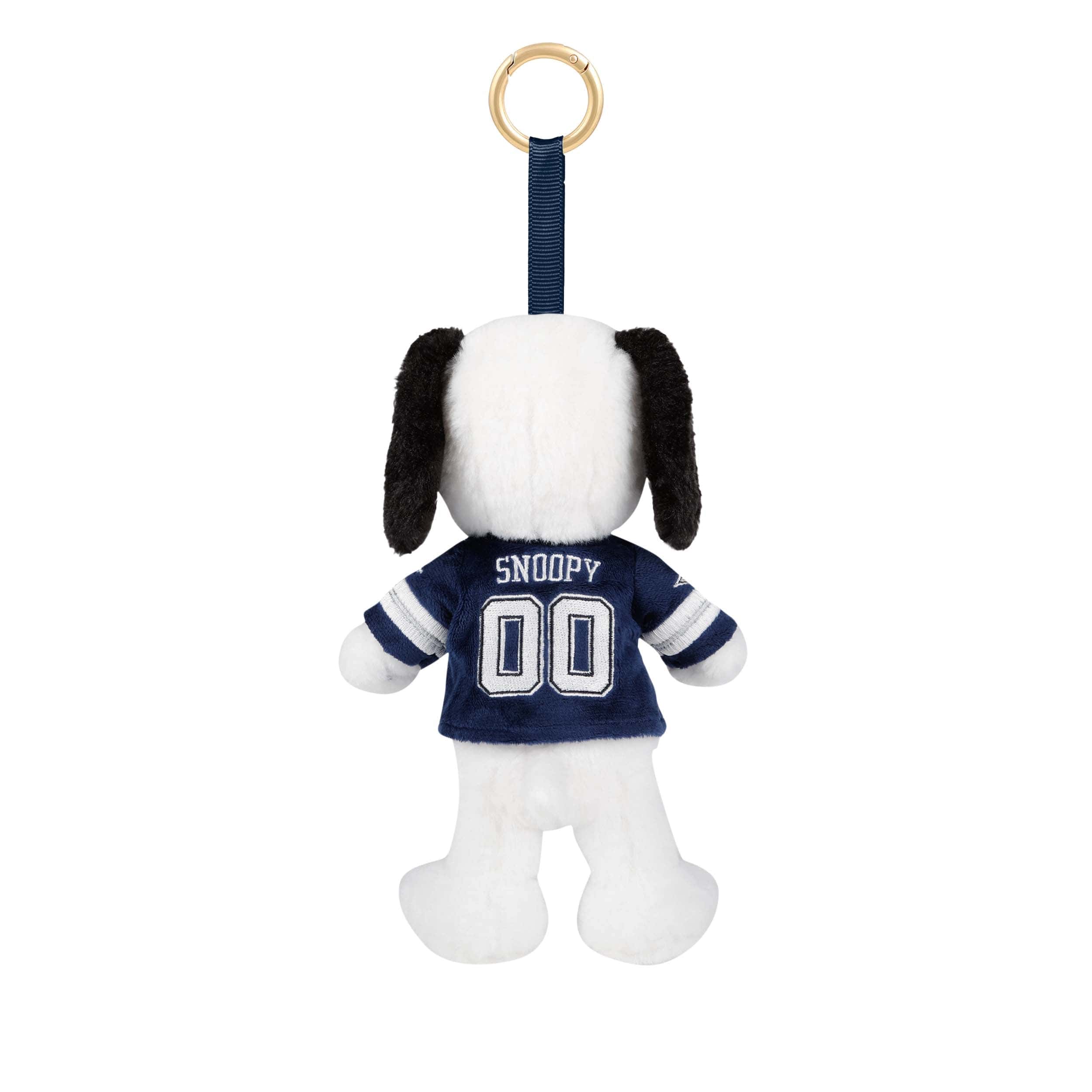 Dallas Cowboys NFL Plush Snoopy Peanuts Bag Charm Keychain - Image 3