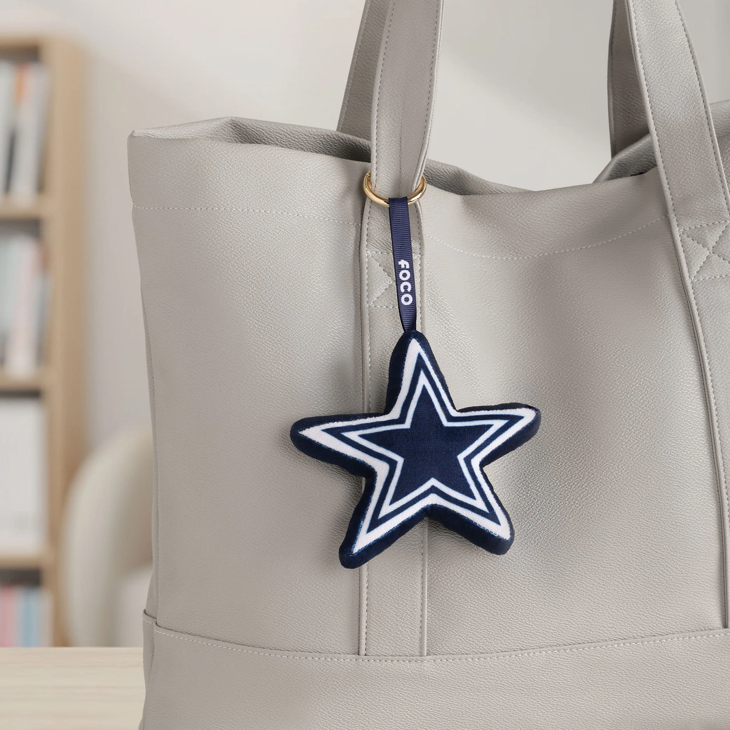 Dallas Cowboys NFL Plush Team Logo Bag Charm Keychain - Image 2