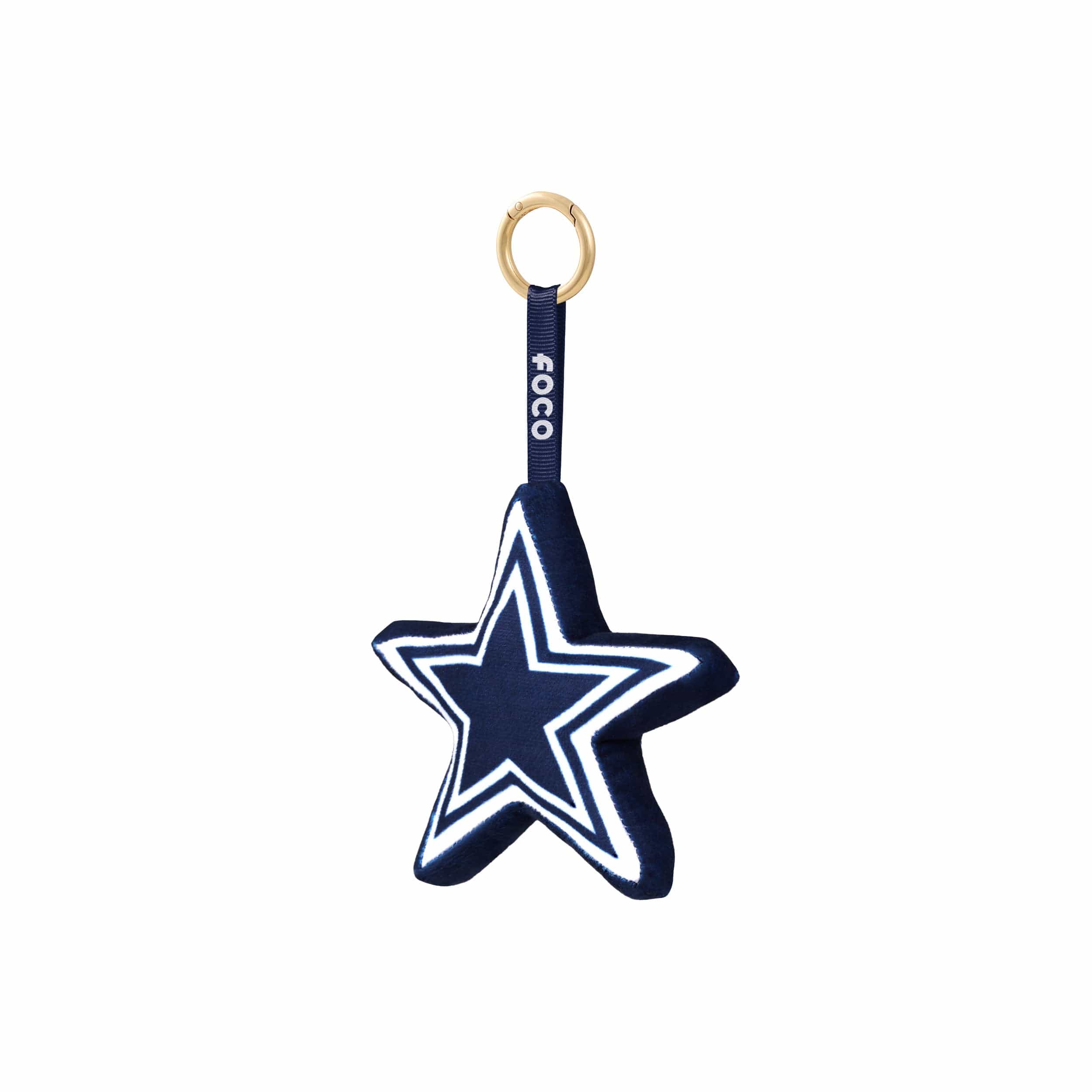 Dallas Cowboys NFL Plush Team Logo Bag Charm Keychain - Image 3