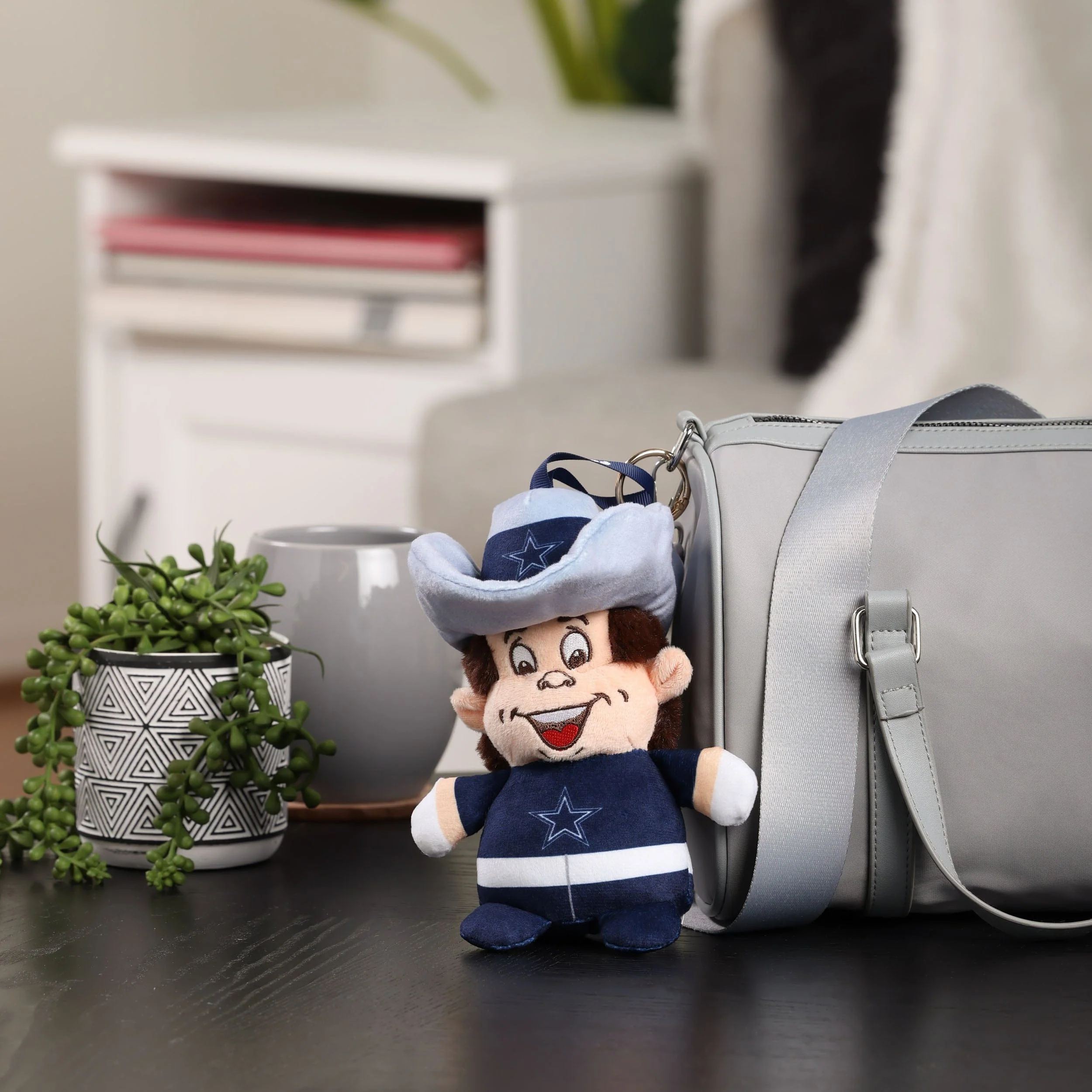 Dallas Cowboys NFL Plush Teamie Beanie Mascot Bag Charm Keychain - Image 2