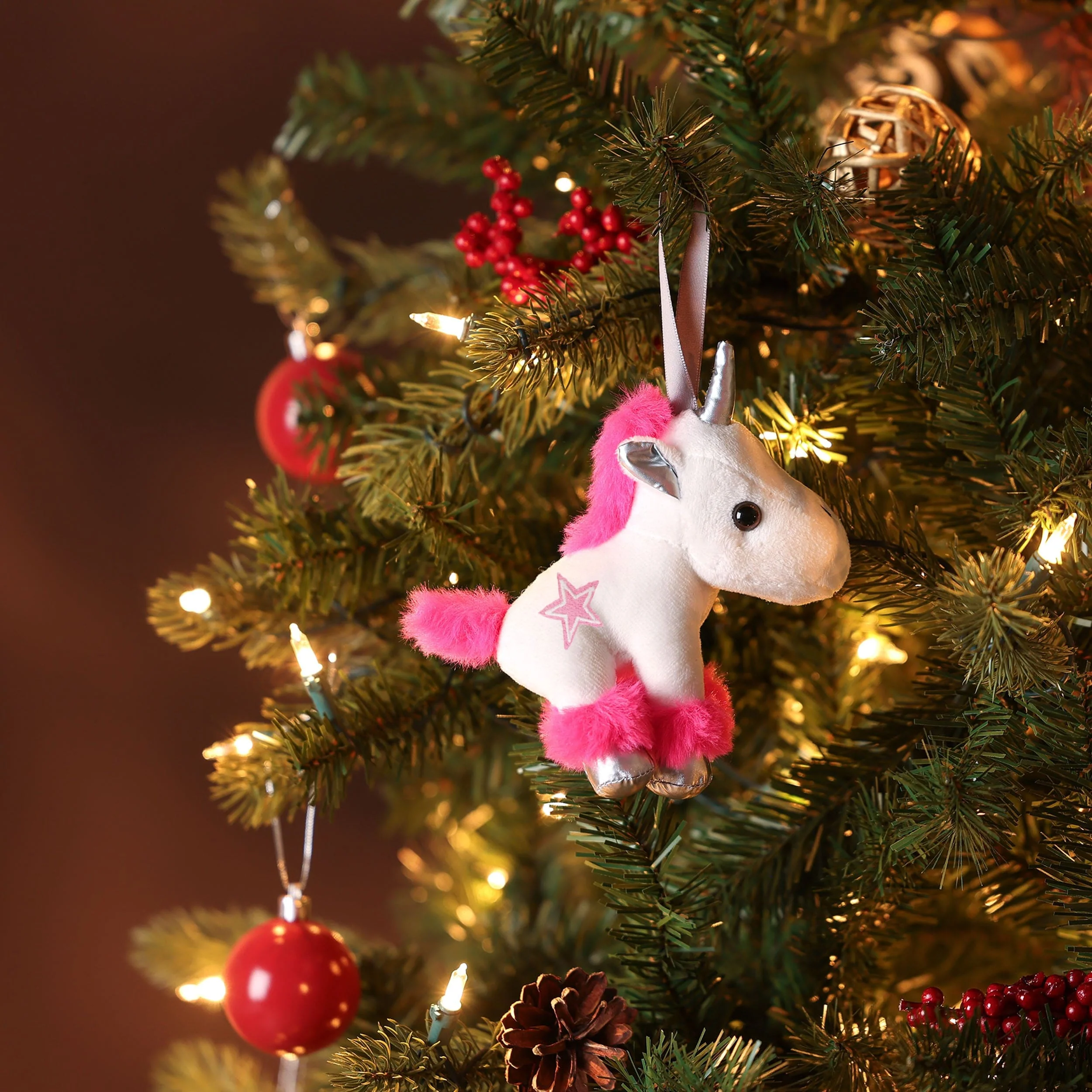 Dallas Cowboys NFL Plush Unicorn Ornament - Image 2