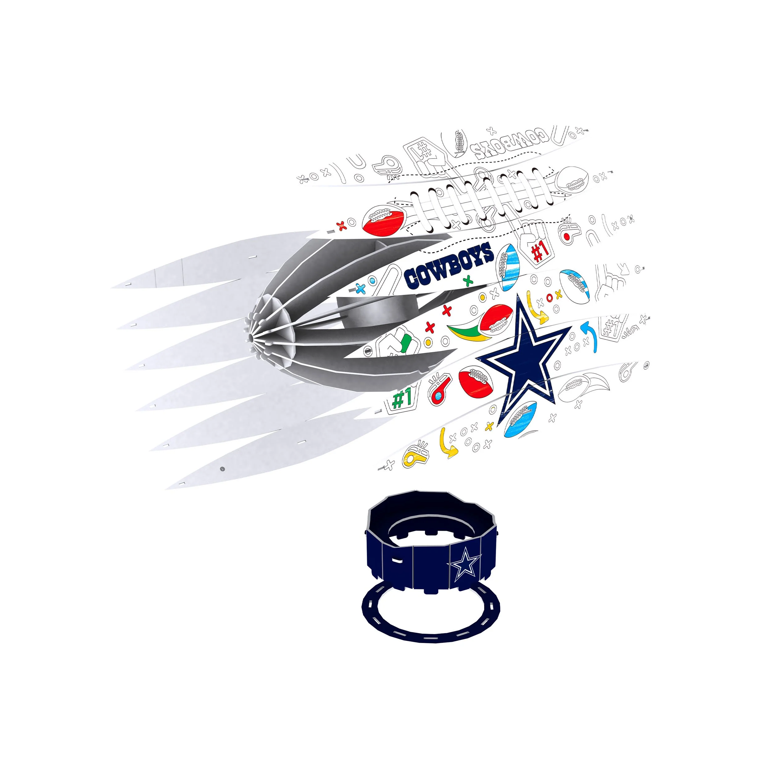 Dallas Cowboys NFL PZLZ Craft Kit - Image 3