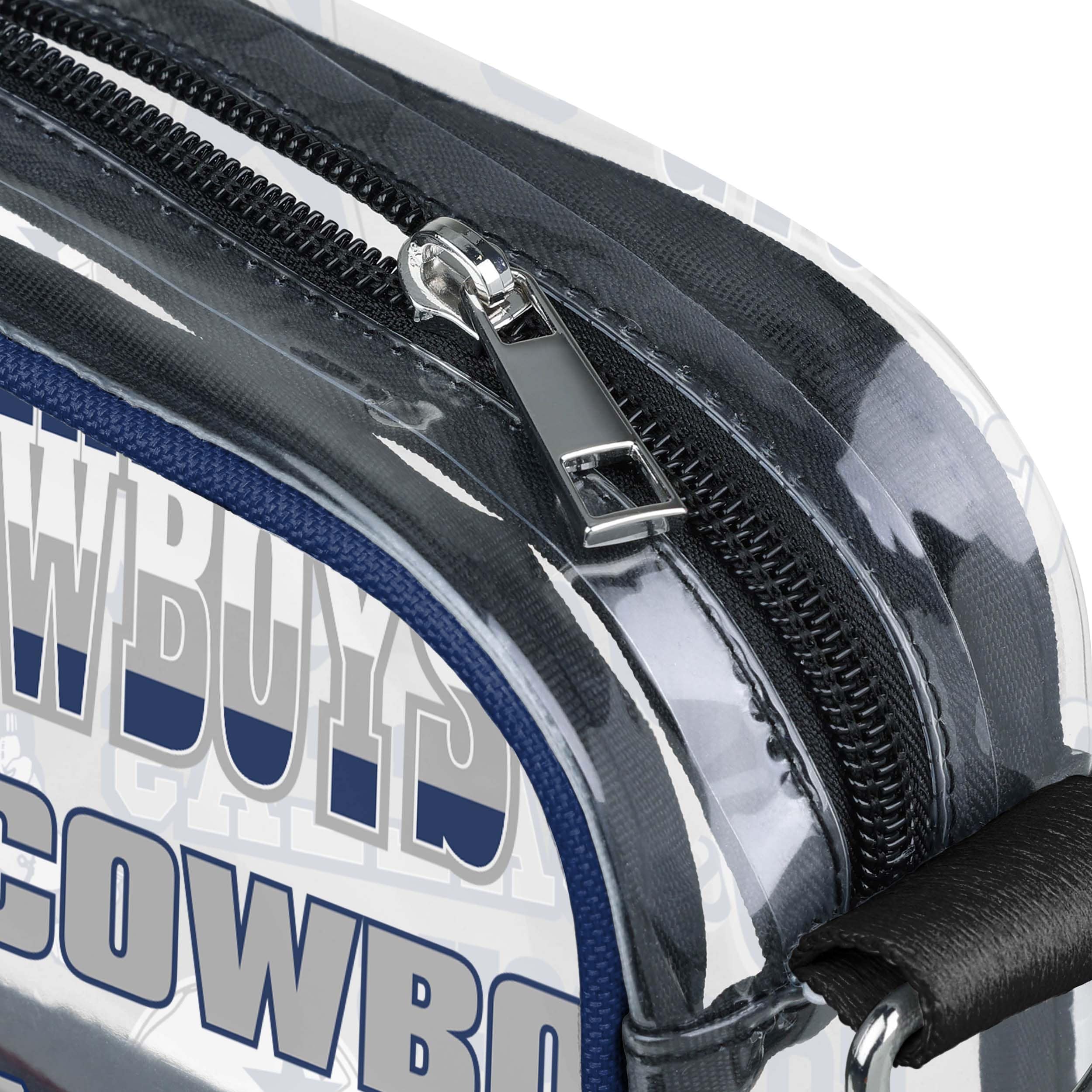 Dallas Cowboys NFL Repeat Retro Print Clear Crossbody Bag - Image 4