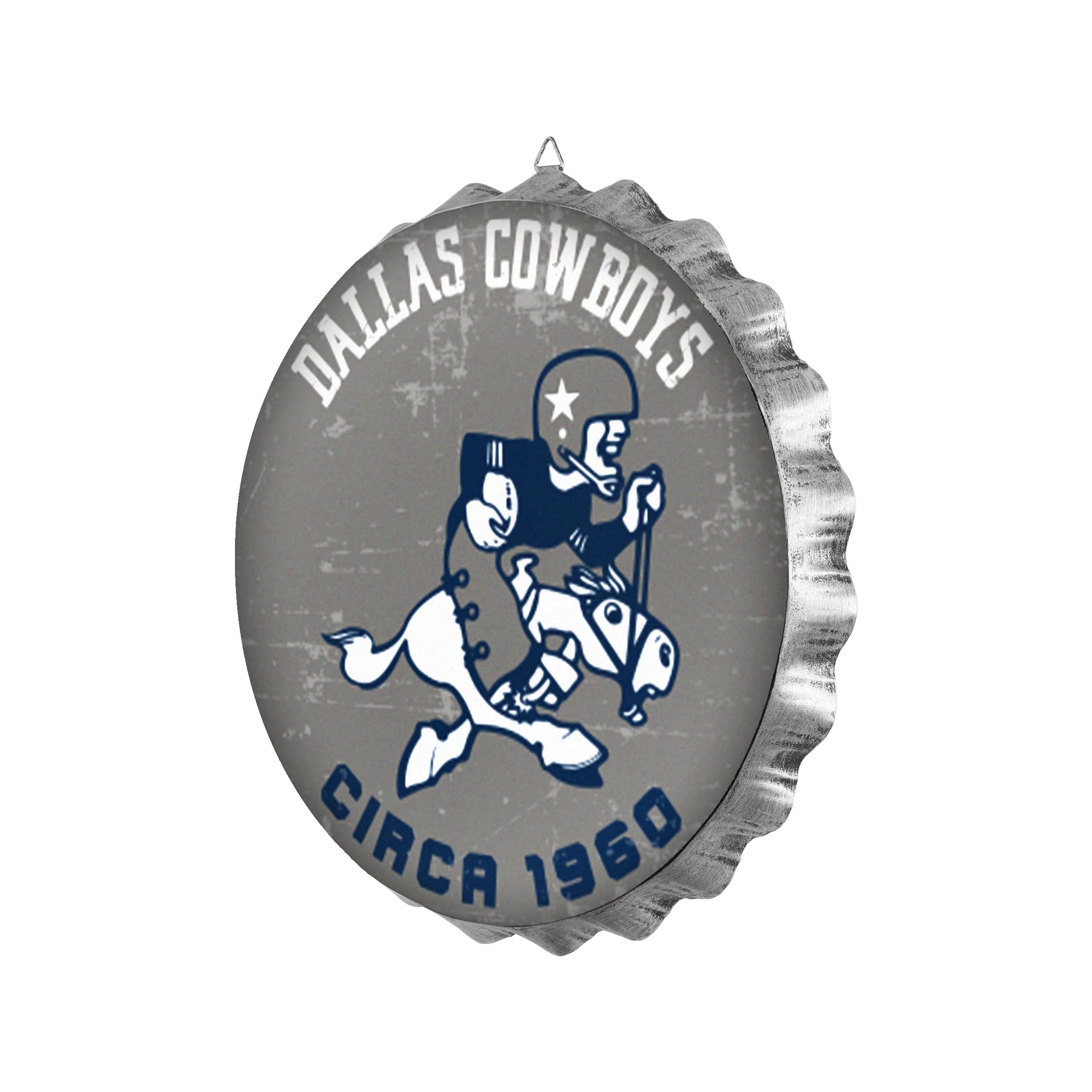 Dallas Cowboys NFL Retro Bottle Cap Wall Sign - Image 2