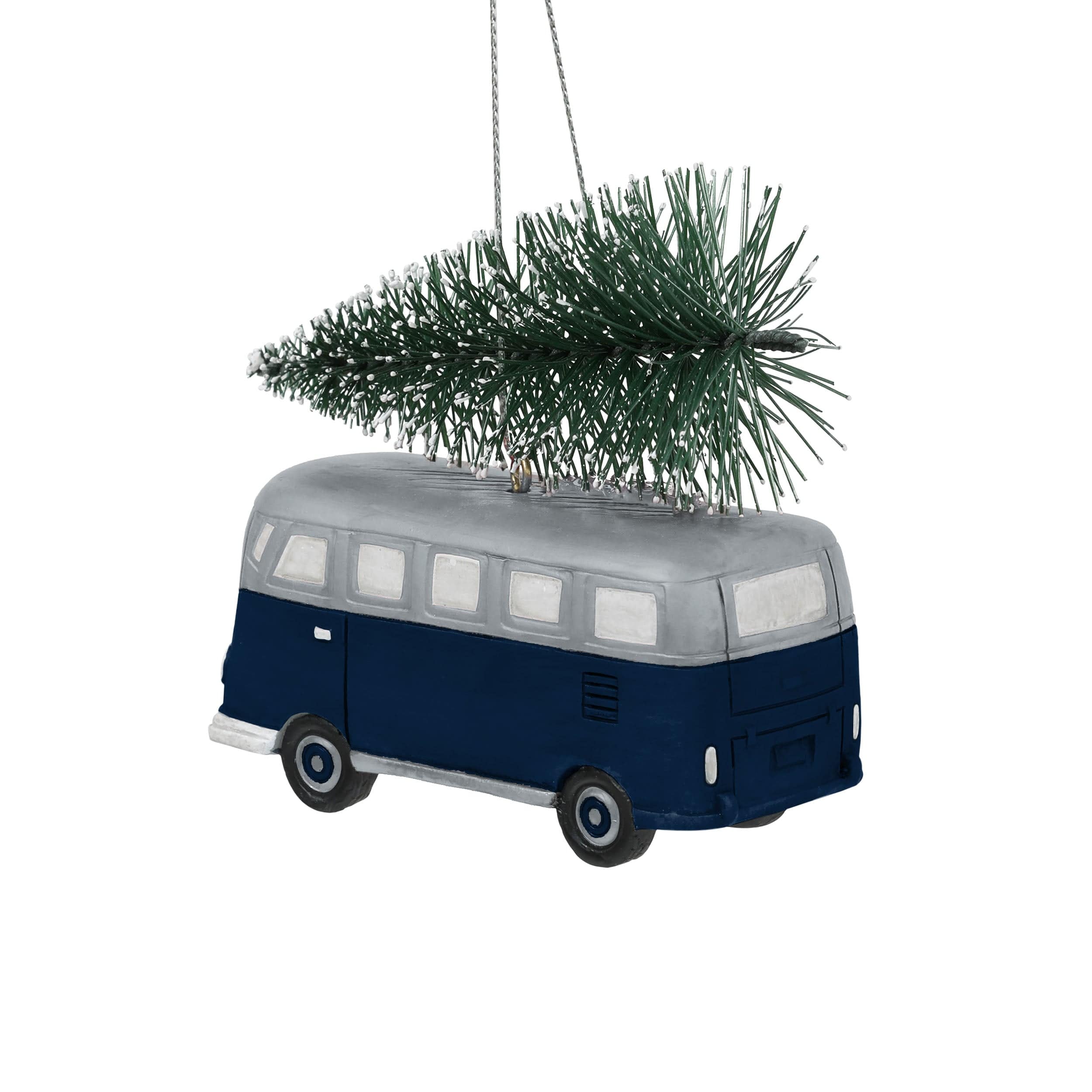Dallas Cowboys Retro Bus With Tree Ornament - Image 3