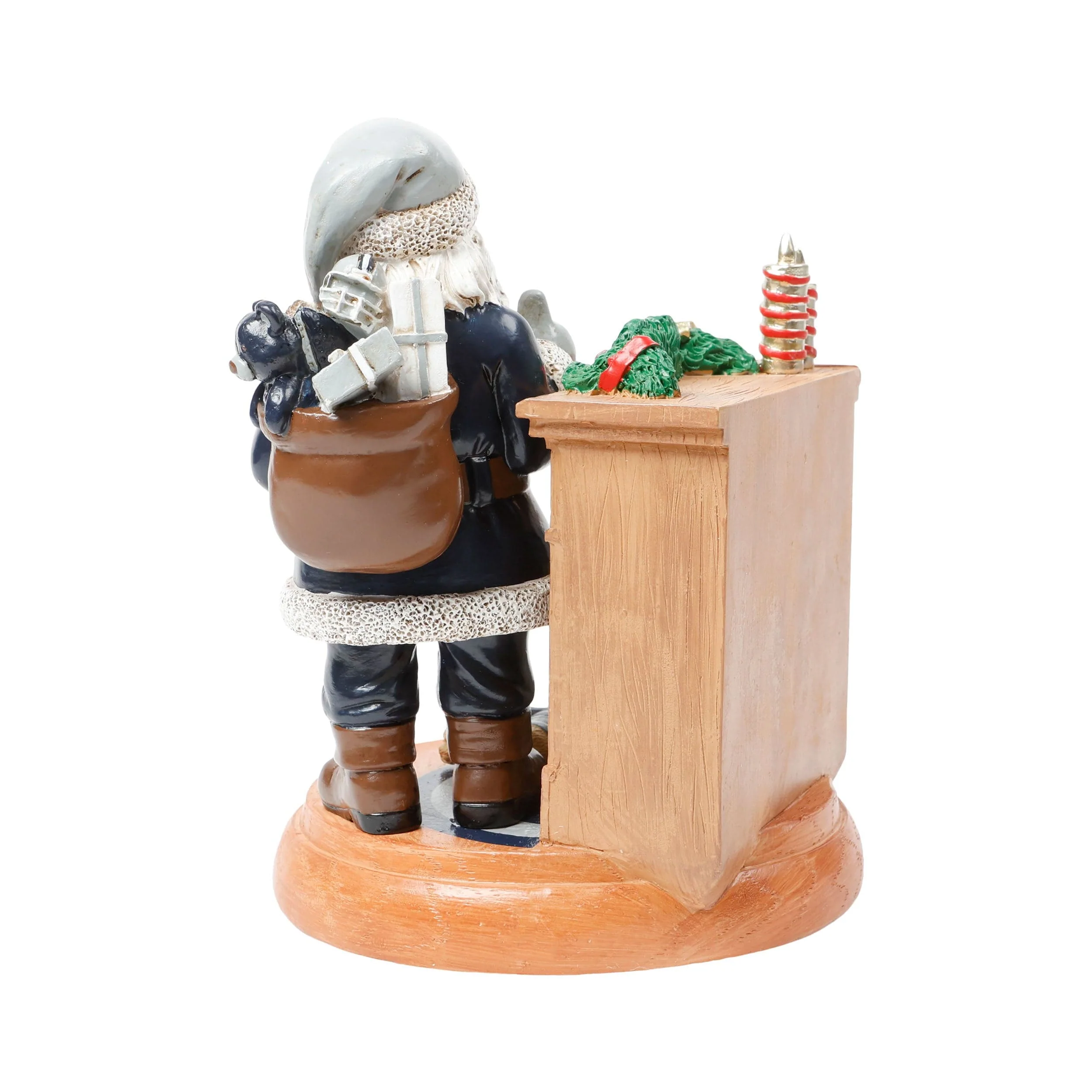Dallas Cowboys NFL Santa Fireplace Figurine - Image 5