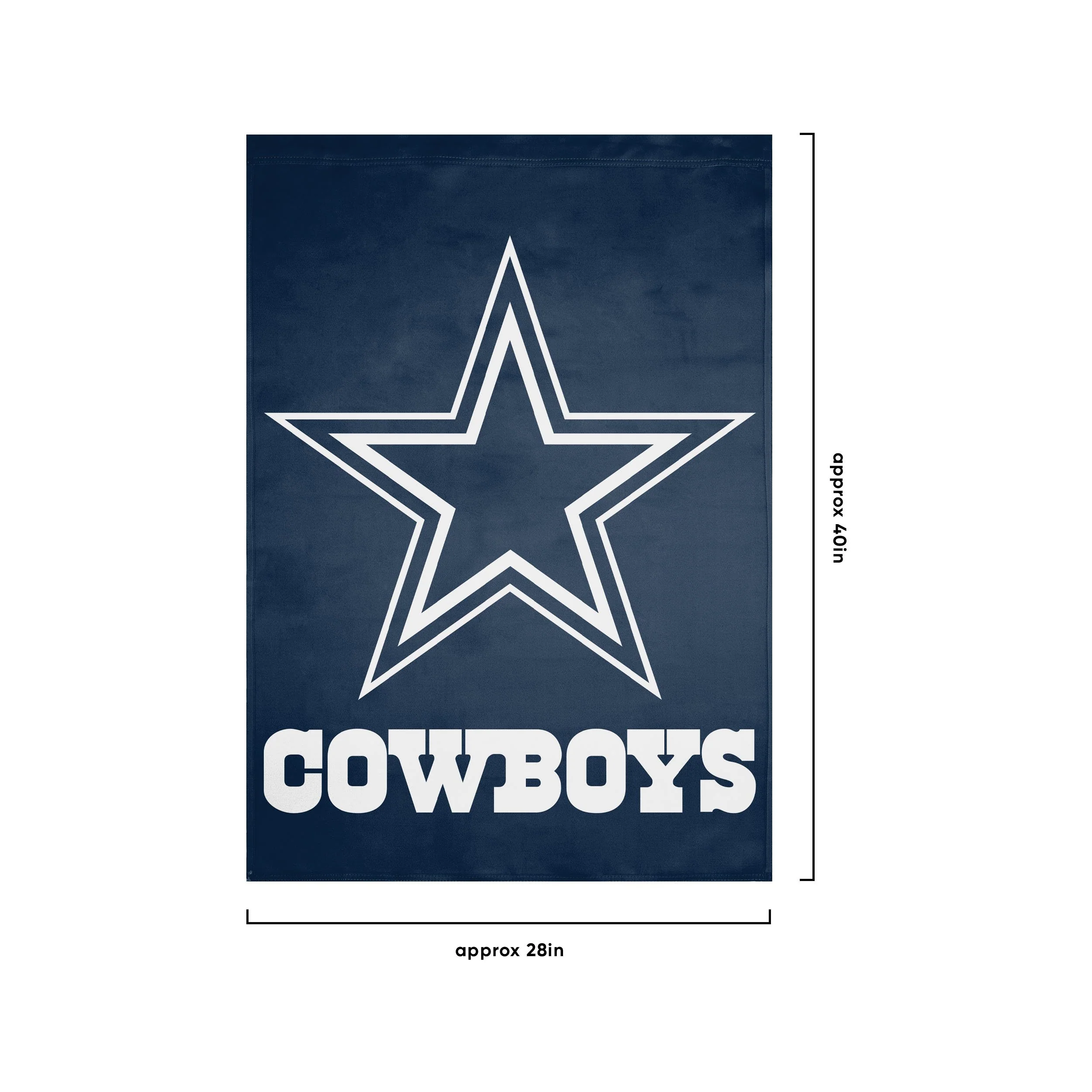 Dallas Cowboys NFL Solid Vertical Flag - Image 3