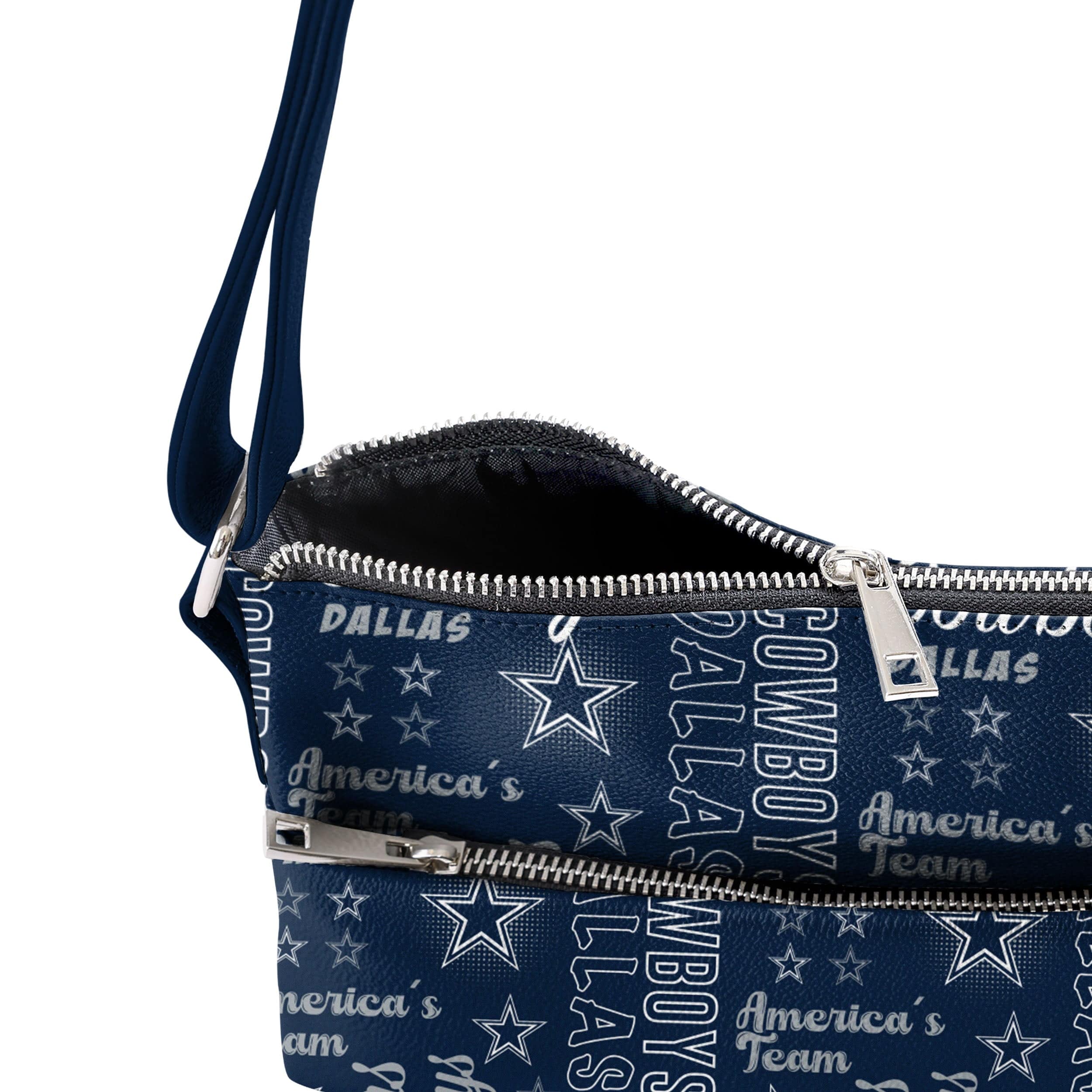 Dallas Cowboys NFL Spirited Style Printed Collection Foldover Tote Bag - Image 4