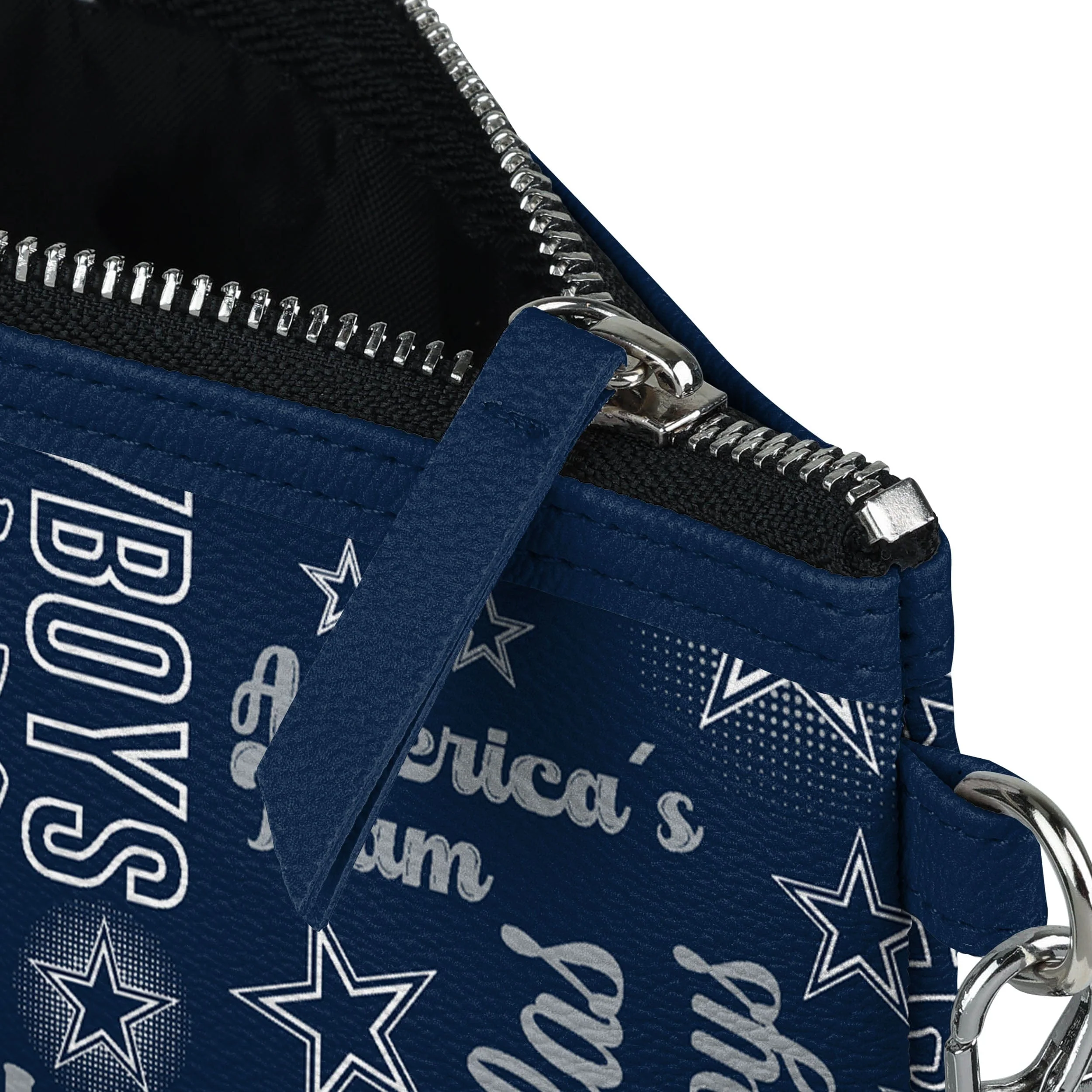 Dallas Cowboys NFL Spirited Style Printed Collection Repeat Logo Wristlet - Image 4
