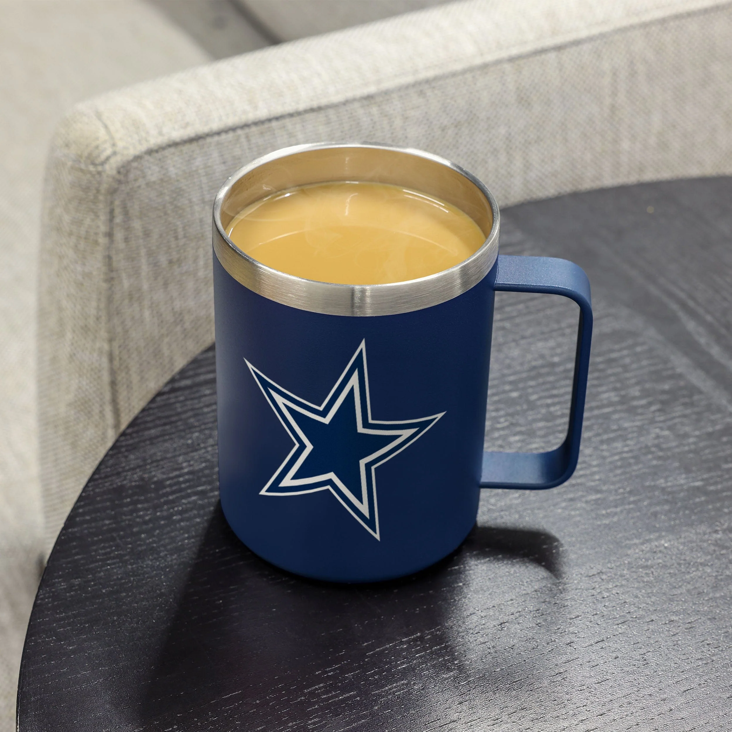 Dallas Cowboys NFL Team Color Insulated Stainless Steel Mug - Image 4