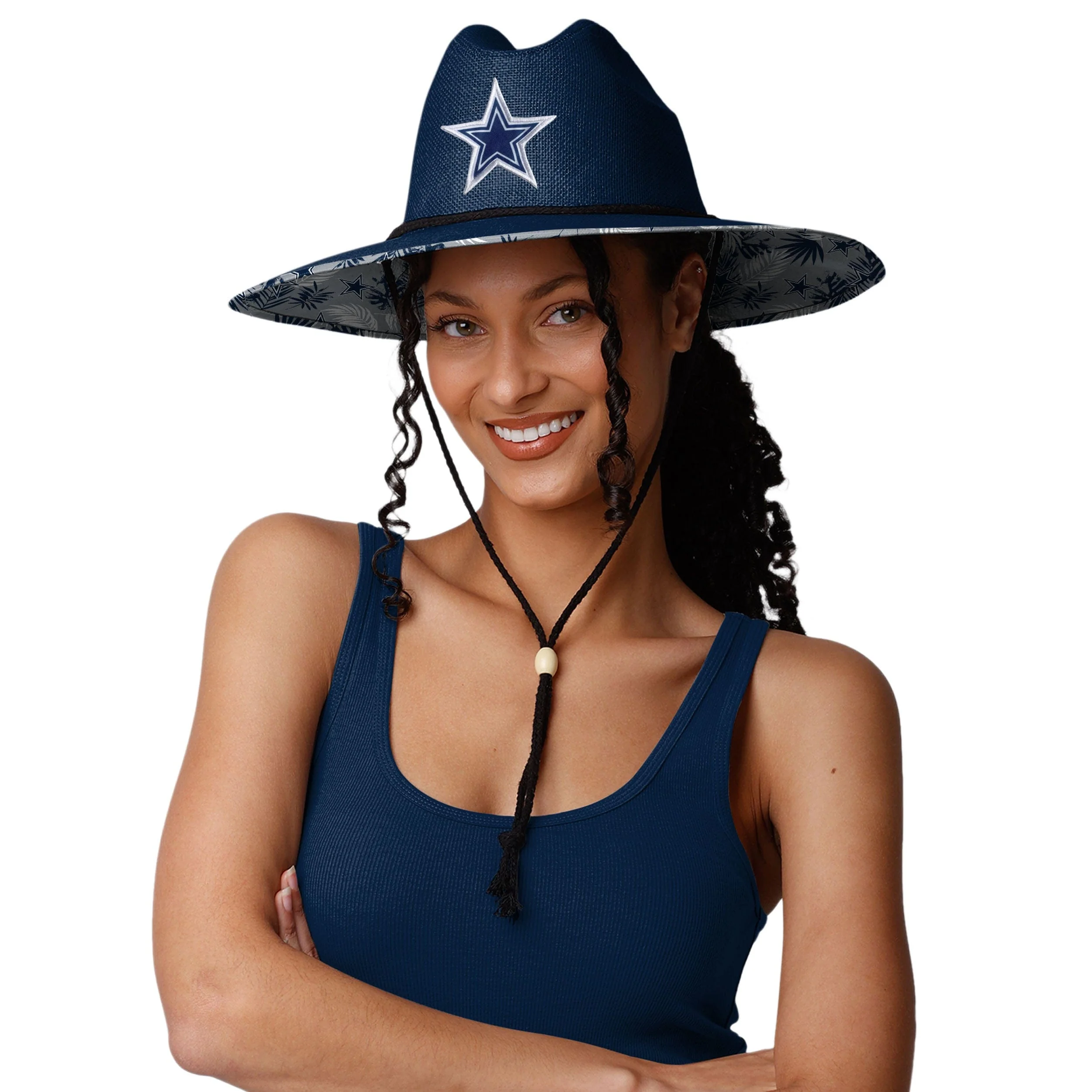 Dallas Cowboys NFL Team Color Straw Hat - Image 4