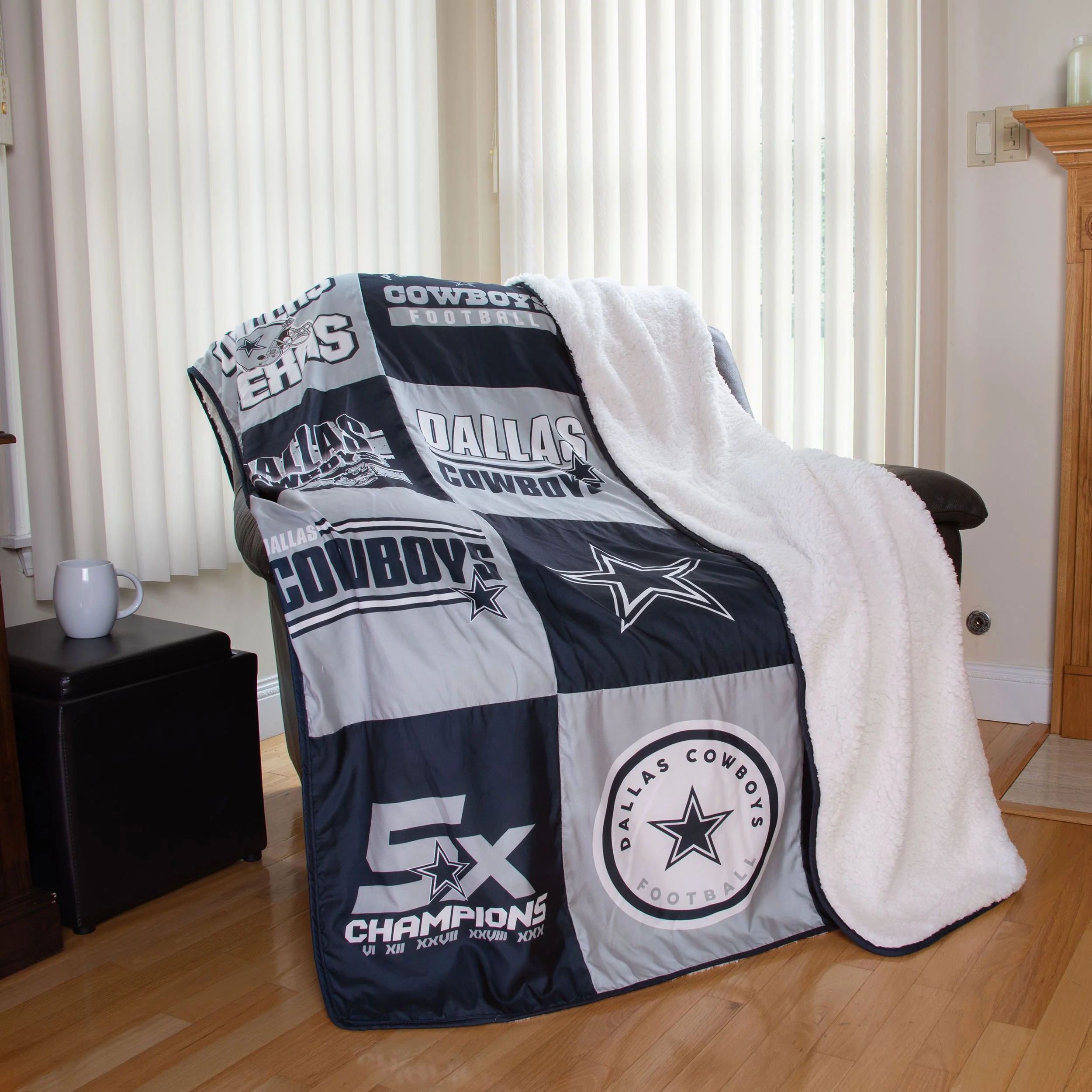 Dallas Cowboys NFL Team Pride Patches Quilt - Image 2