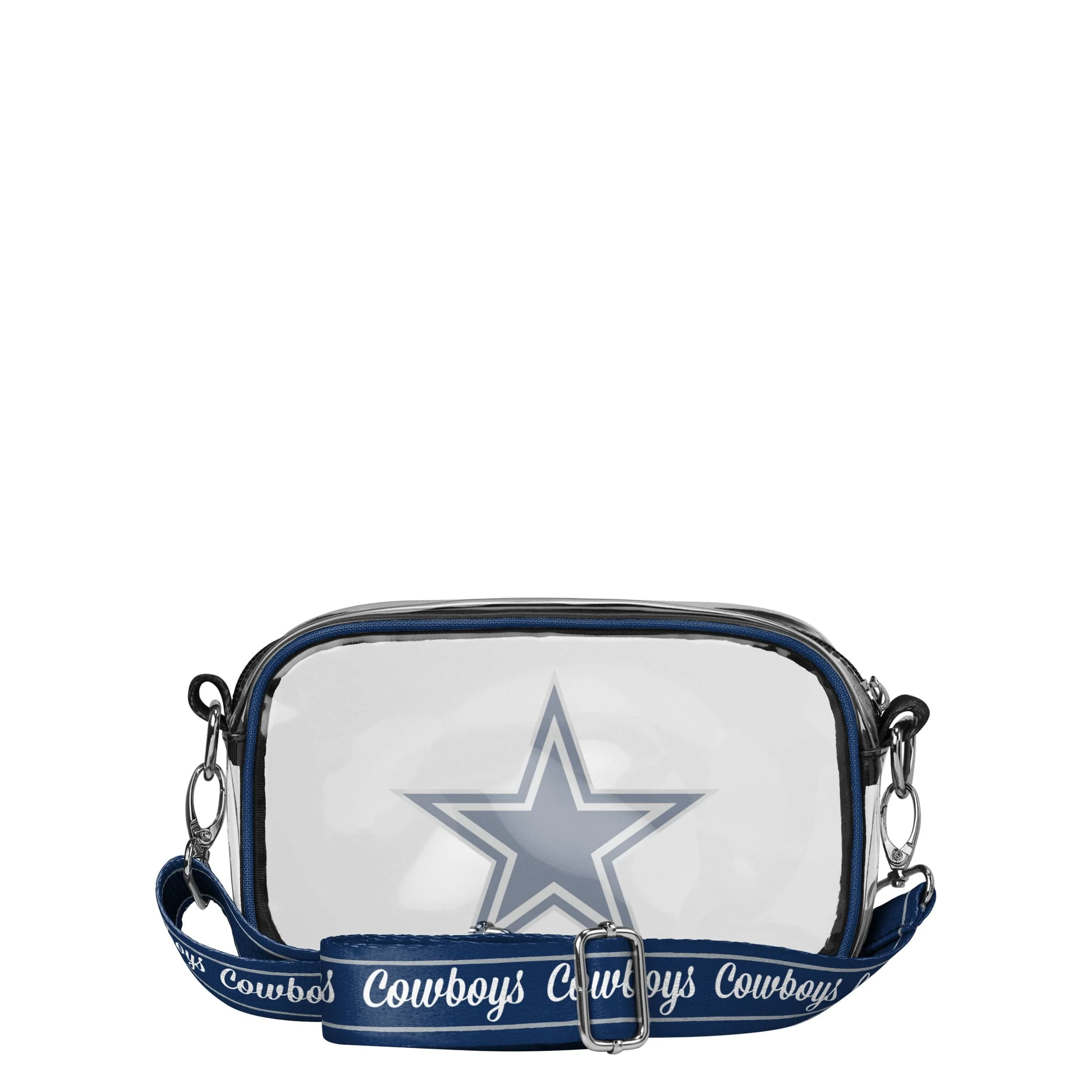 Dallas Cowboys NFL Team Stripe Clear Crossbody Bag - Image 5
