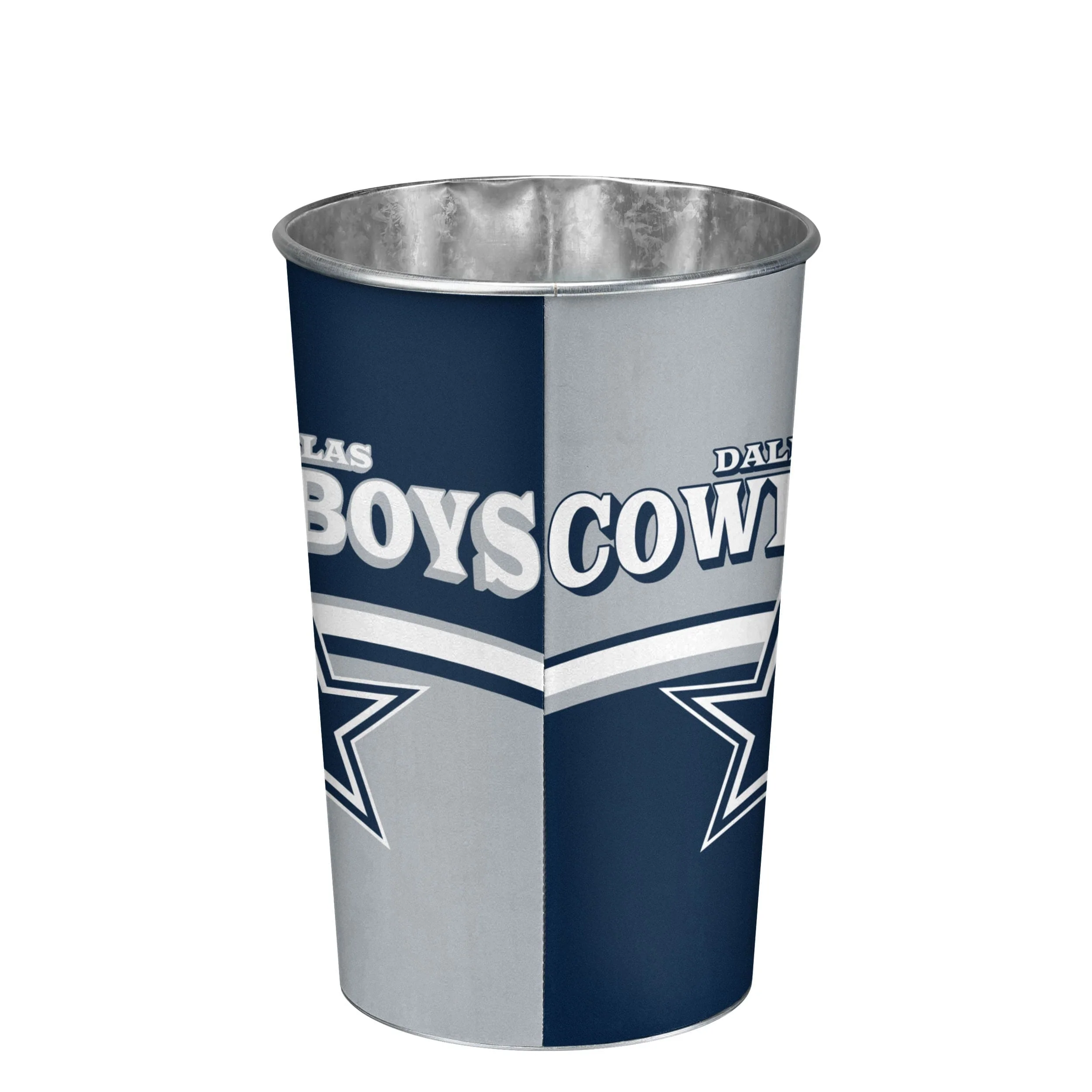 Dallas Cowboys NFL Team Stripe Waste Basket - Image 3