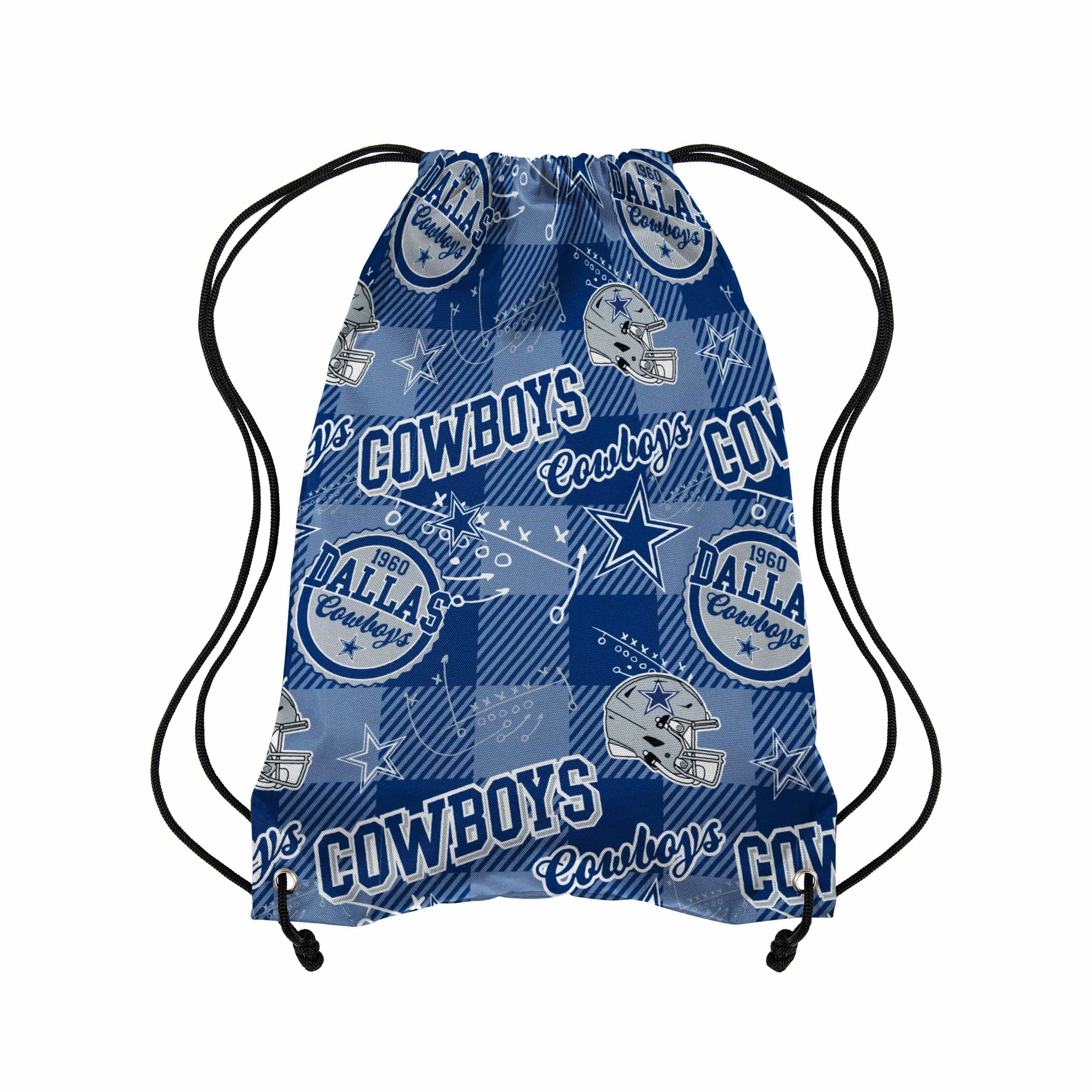 Dallas Cowboys NFL Thematic Repeat Print Drawstring Backpack