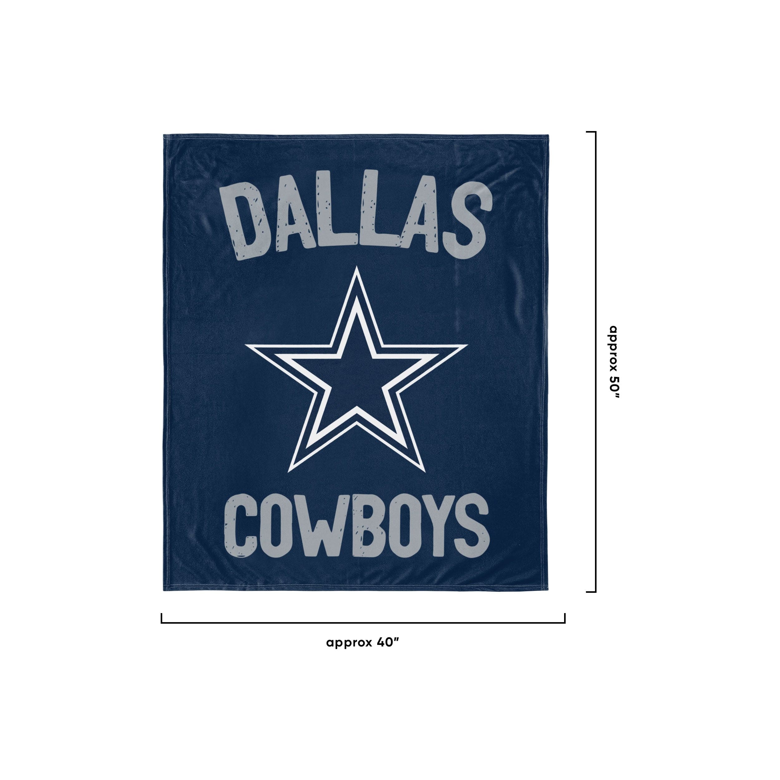 Dallas Cowboys NFL Throw Blanket With Plush Bear - Image 2