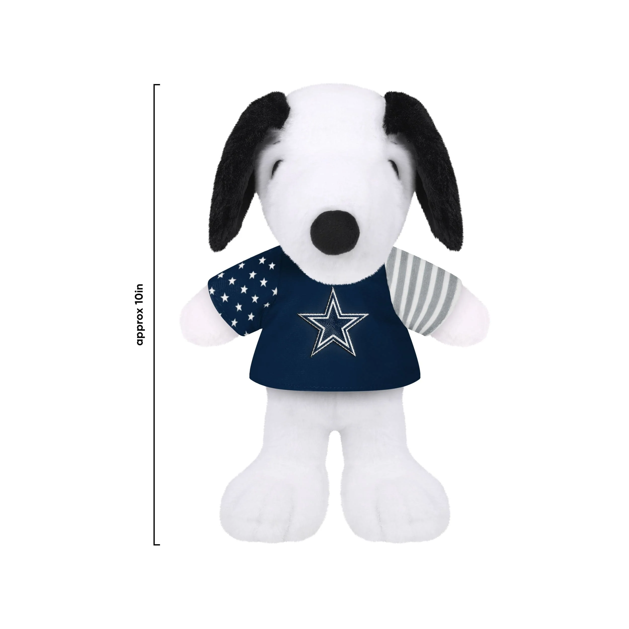 Dallas Cowboys NFL USA Flag Snoopy Peanuts Team Jersey Plush - Image 3