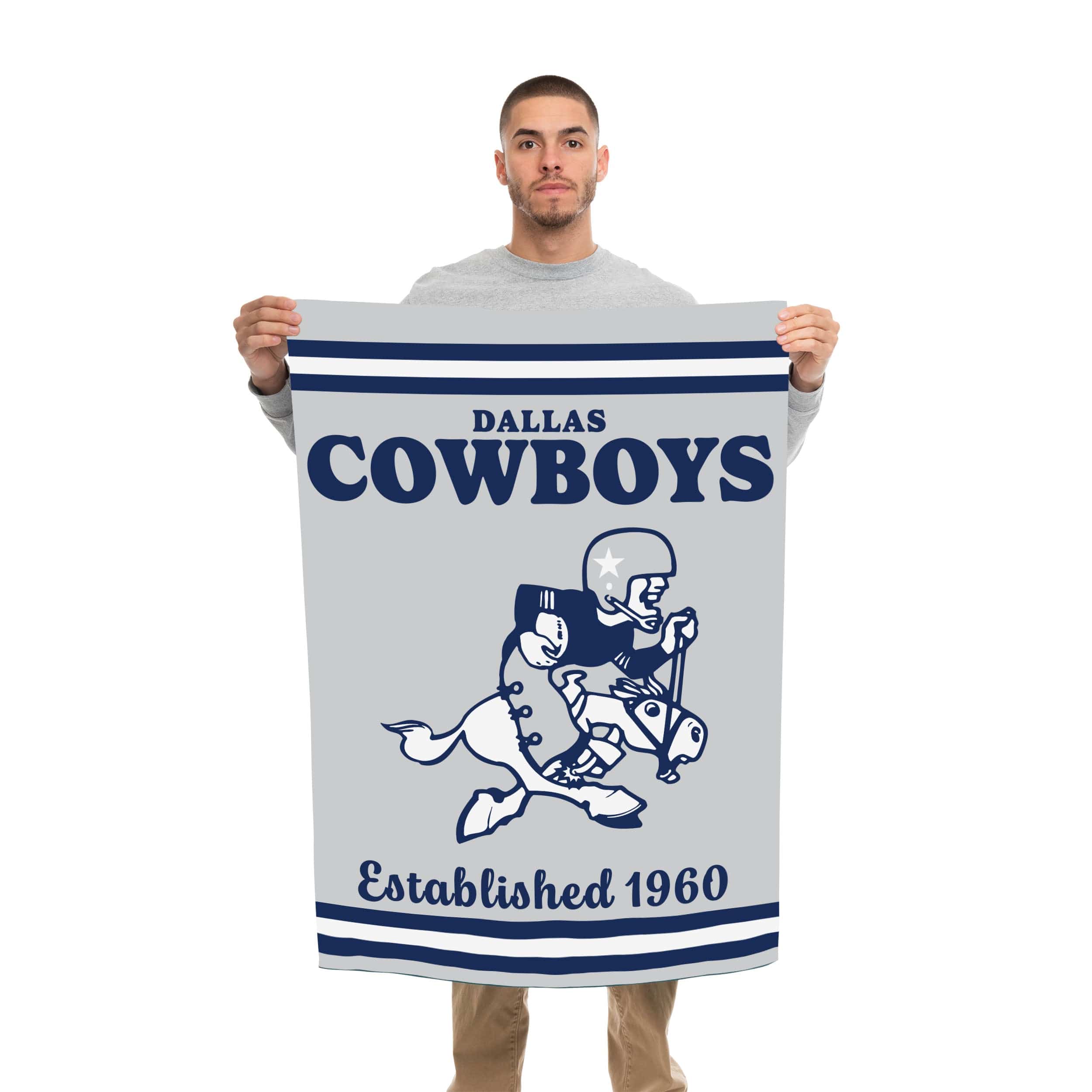 Dallas Cowboys NFL Vertical Retro Flag - Image 2