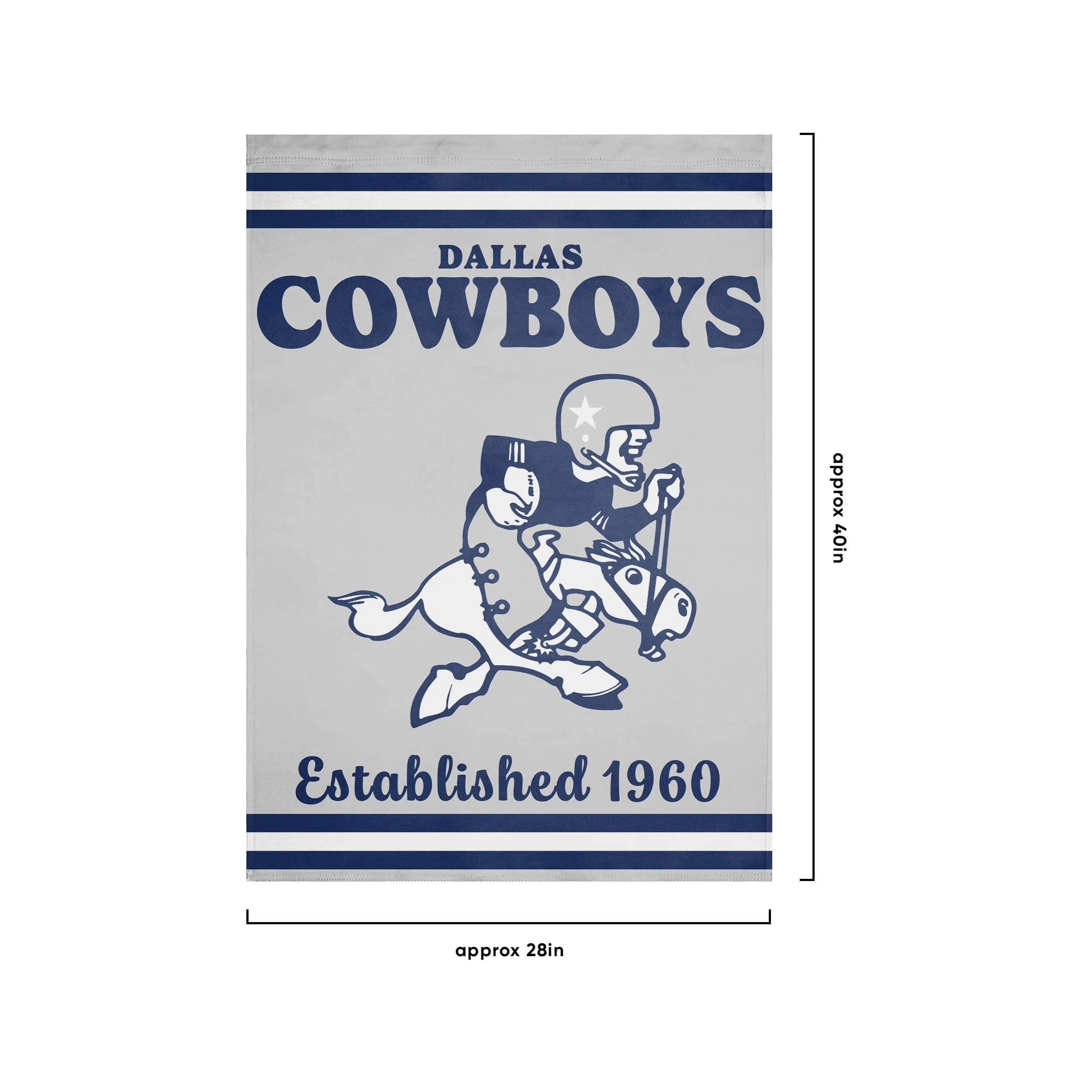 Dallas Cowboys NFL Vertical Retro Flag - Image 3