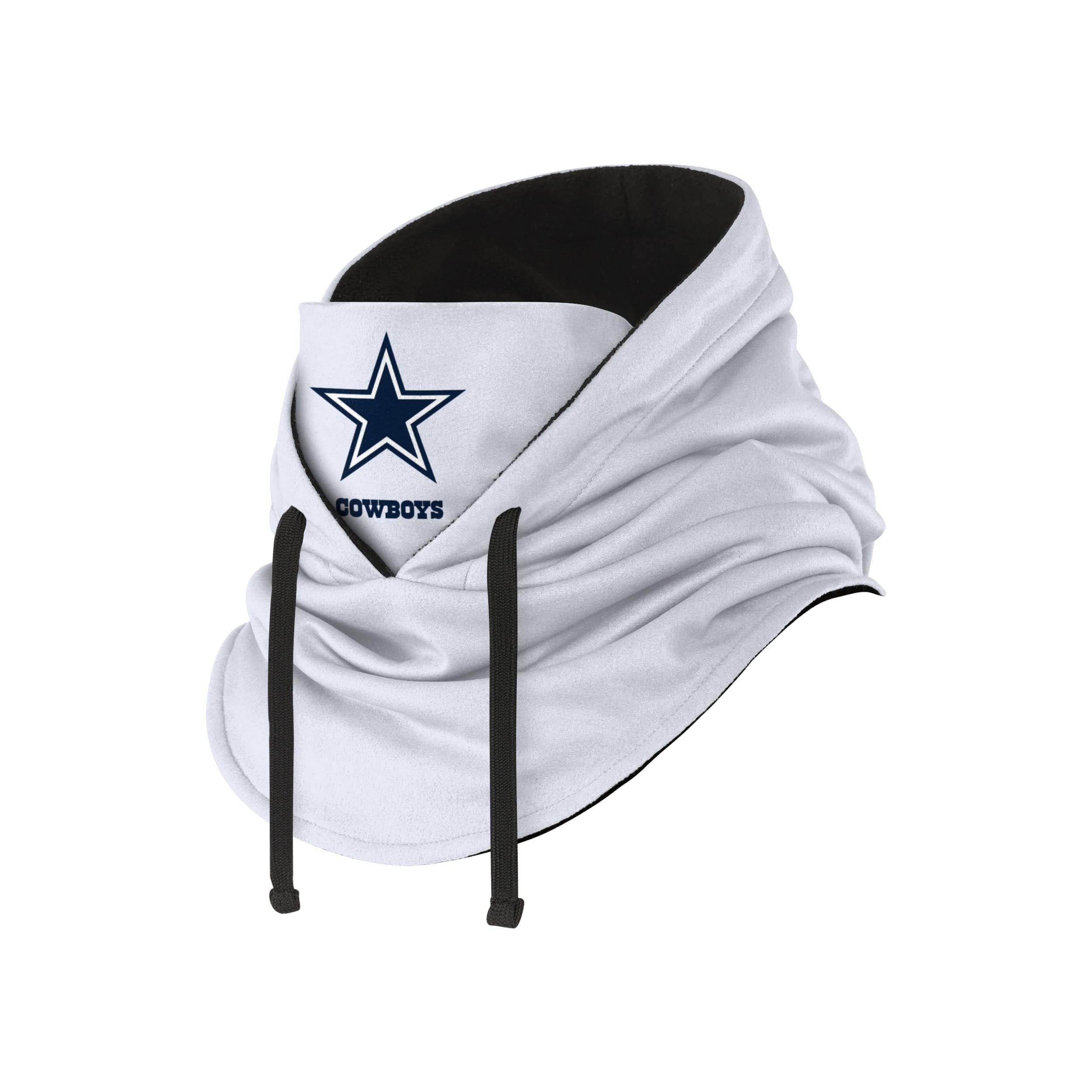 Dallas Cowboys NFL White Drawstring Hooded Gaiter - Image 2