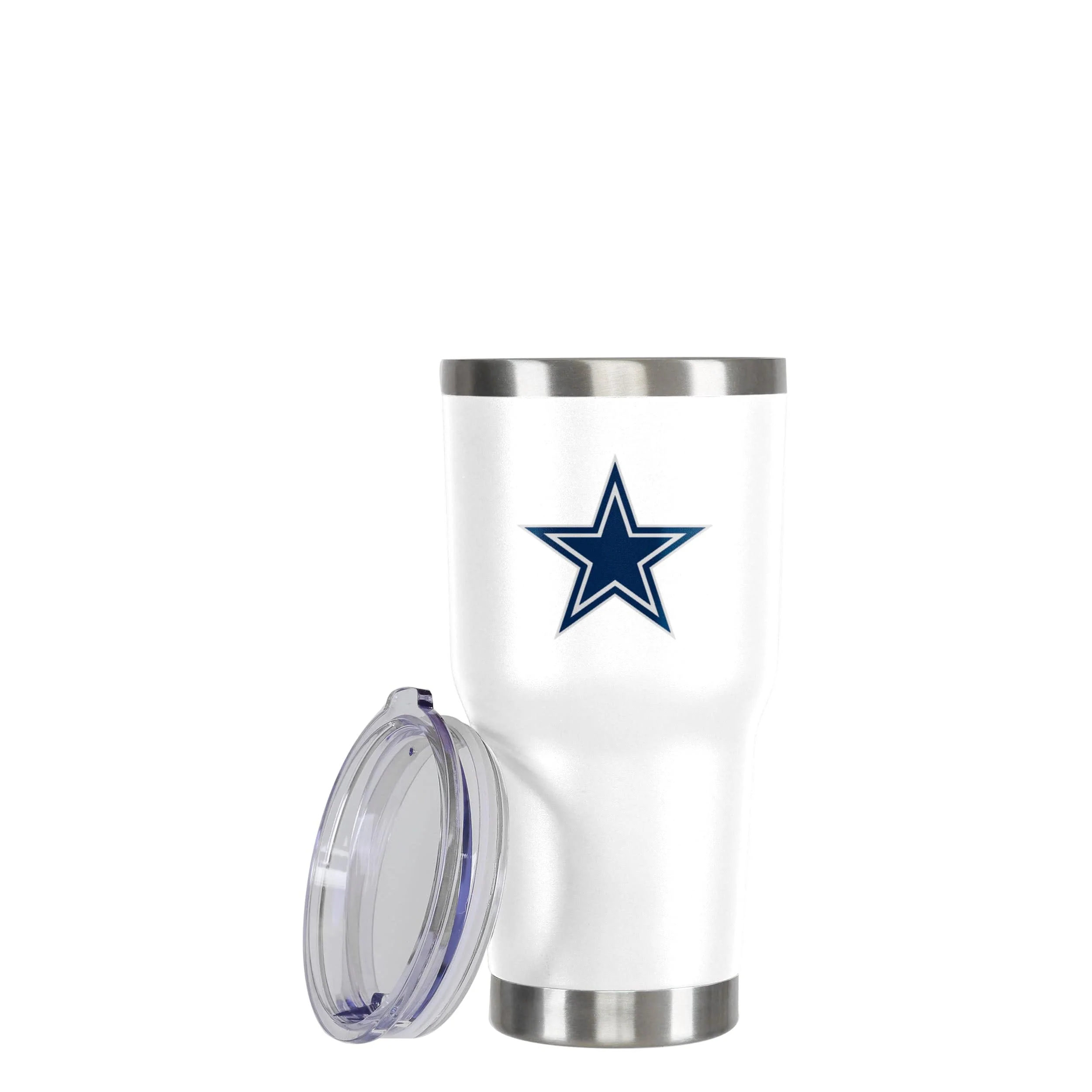 Dallas Cowboys NFL White Team Logo 30 oz Tumbler - Image 3