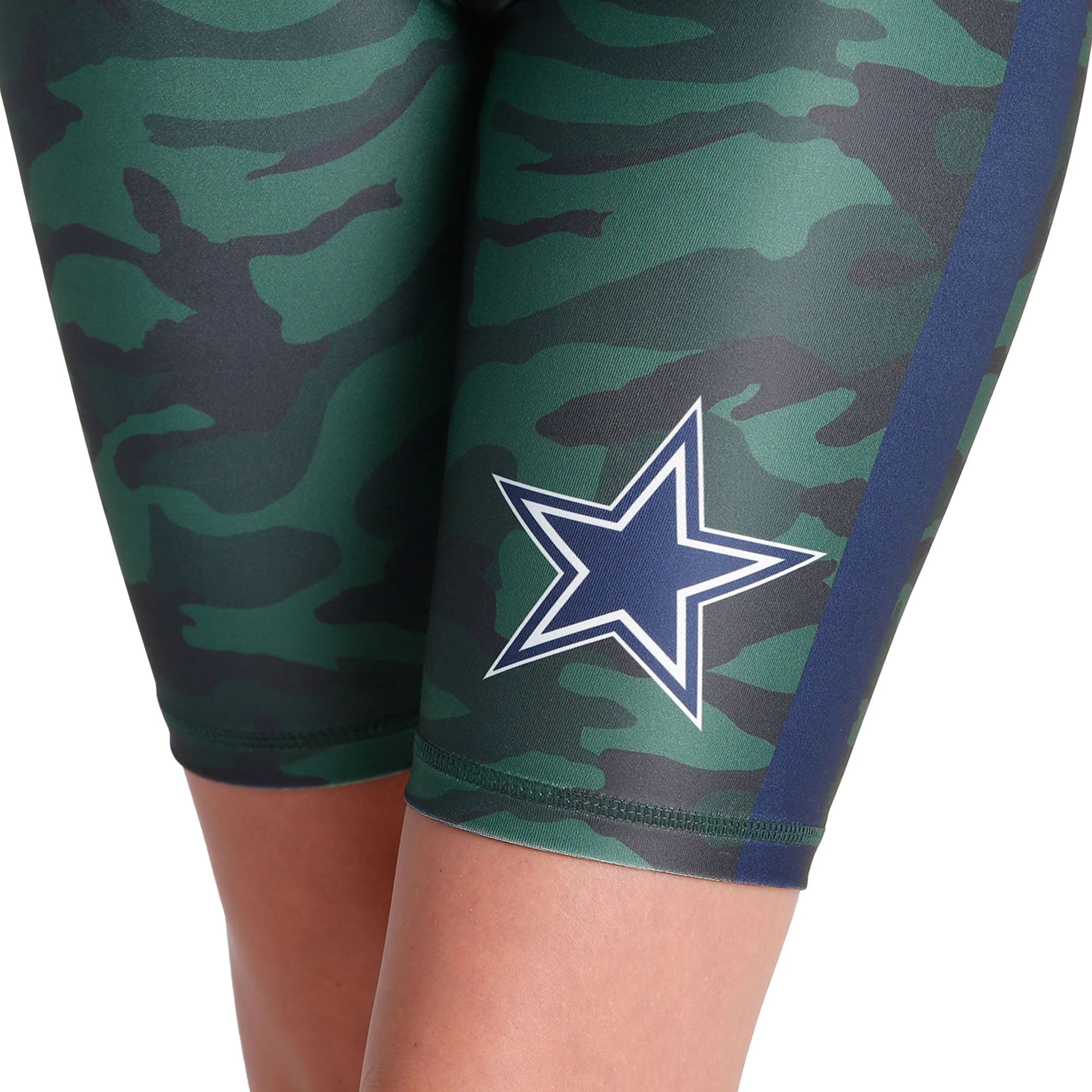 Dallas Cowboys NFL Womens Camo Bike Shorts - Image 3