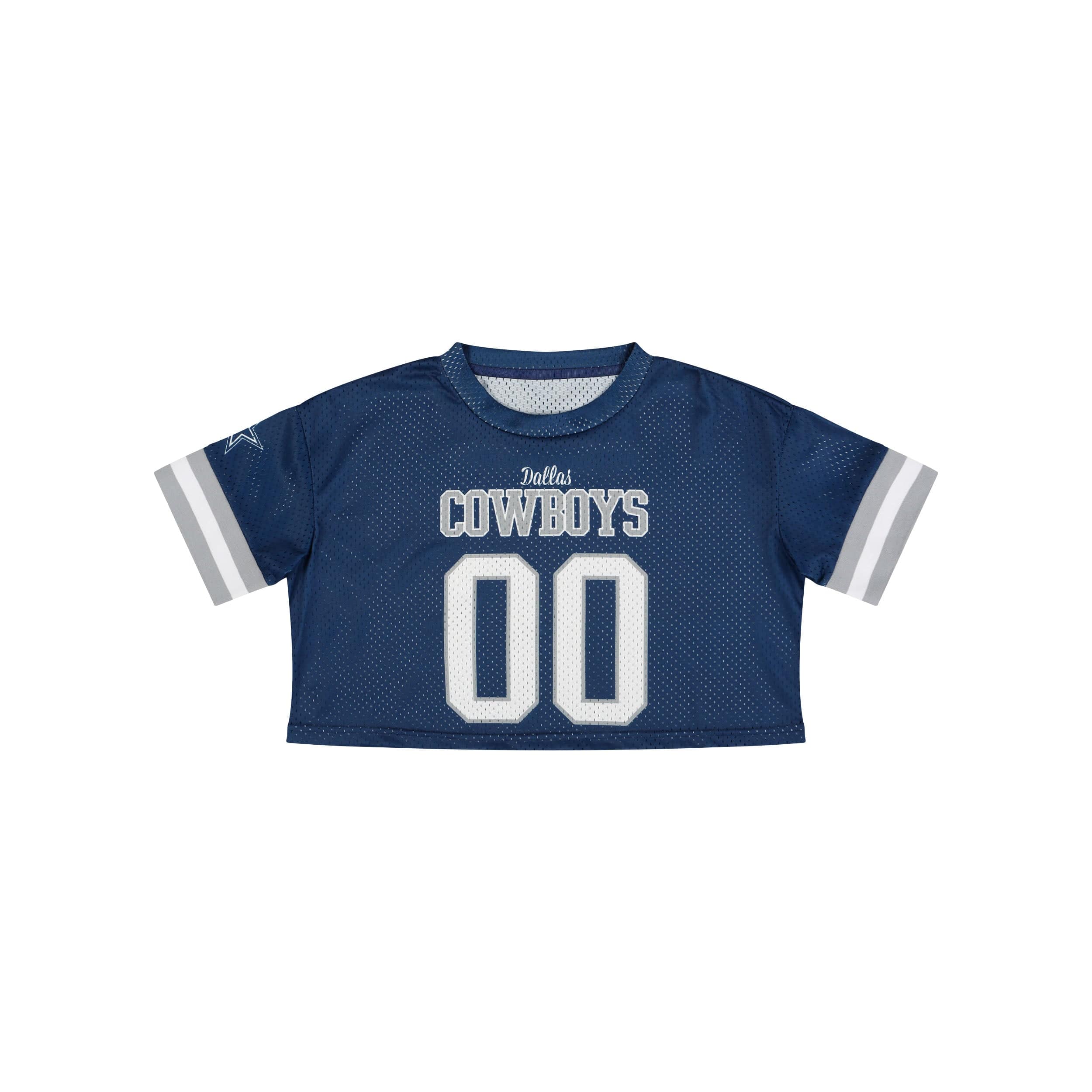 Dallas Cowboys NFL Womens Gameday Mesh Crop Top - Image 3